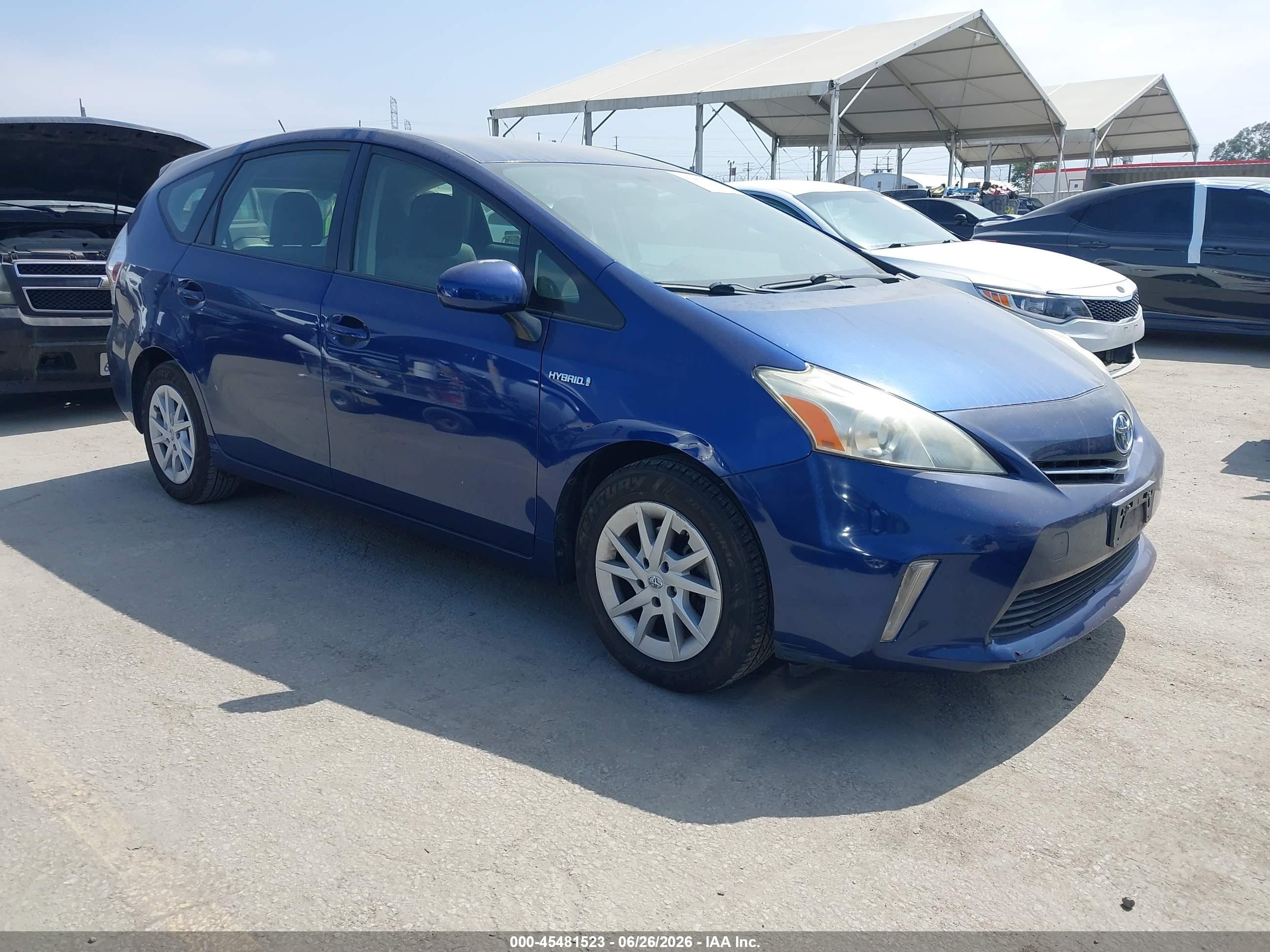 2014 Toyota Prius V Two Blue vin: JTDZN3EU8E3290547