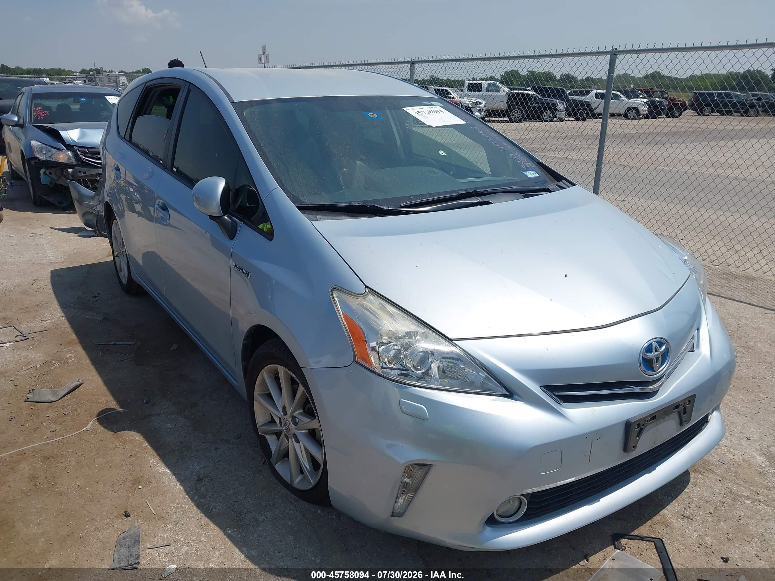 2014 Toyota Prius V Five Light Blue vin: JTDZN3EU8EJ006054