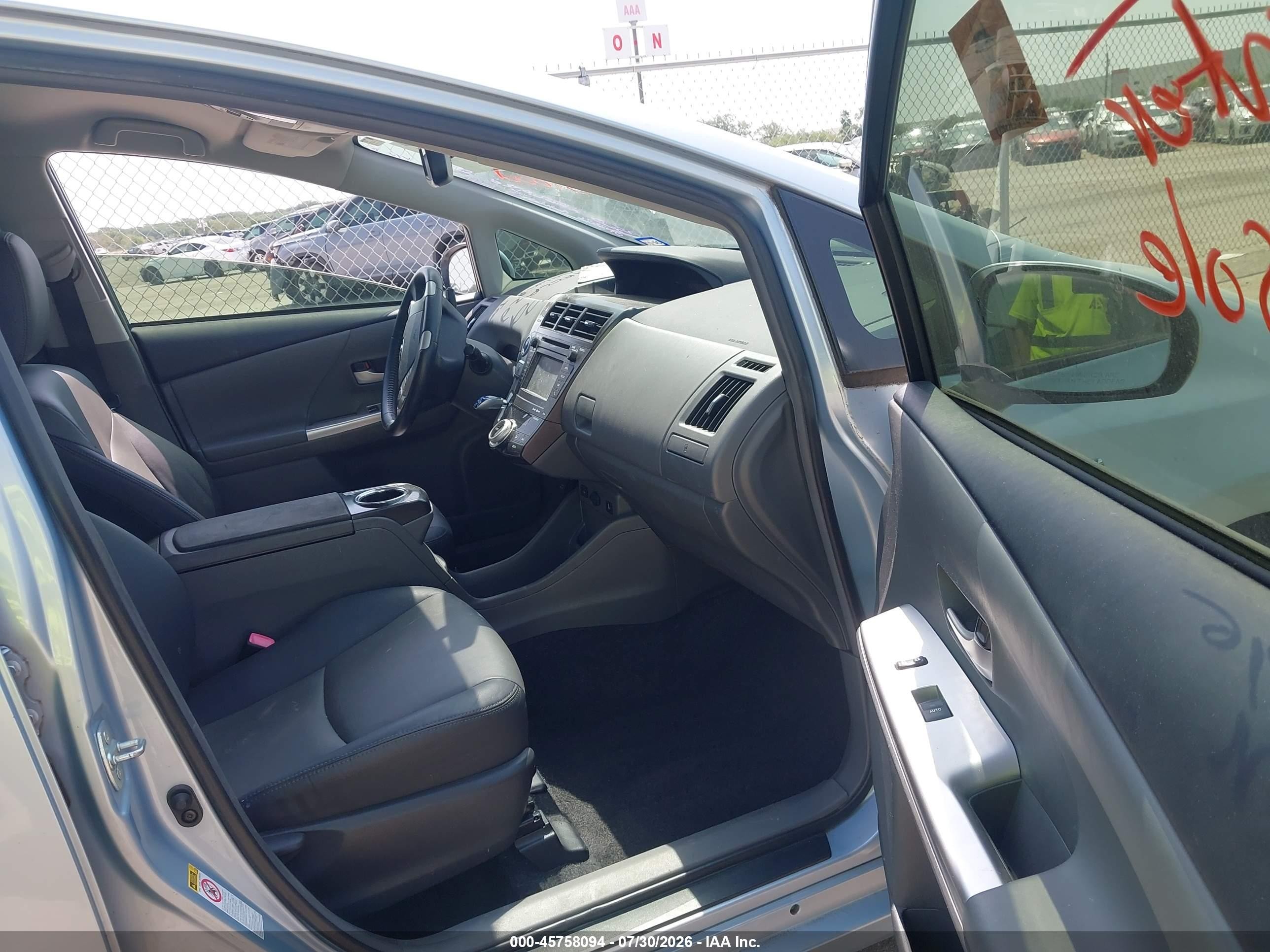 2014 Toyota Prius V Five Light Blue vin: JTDZN3EU8EJ006054