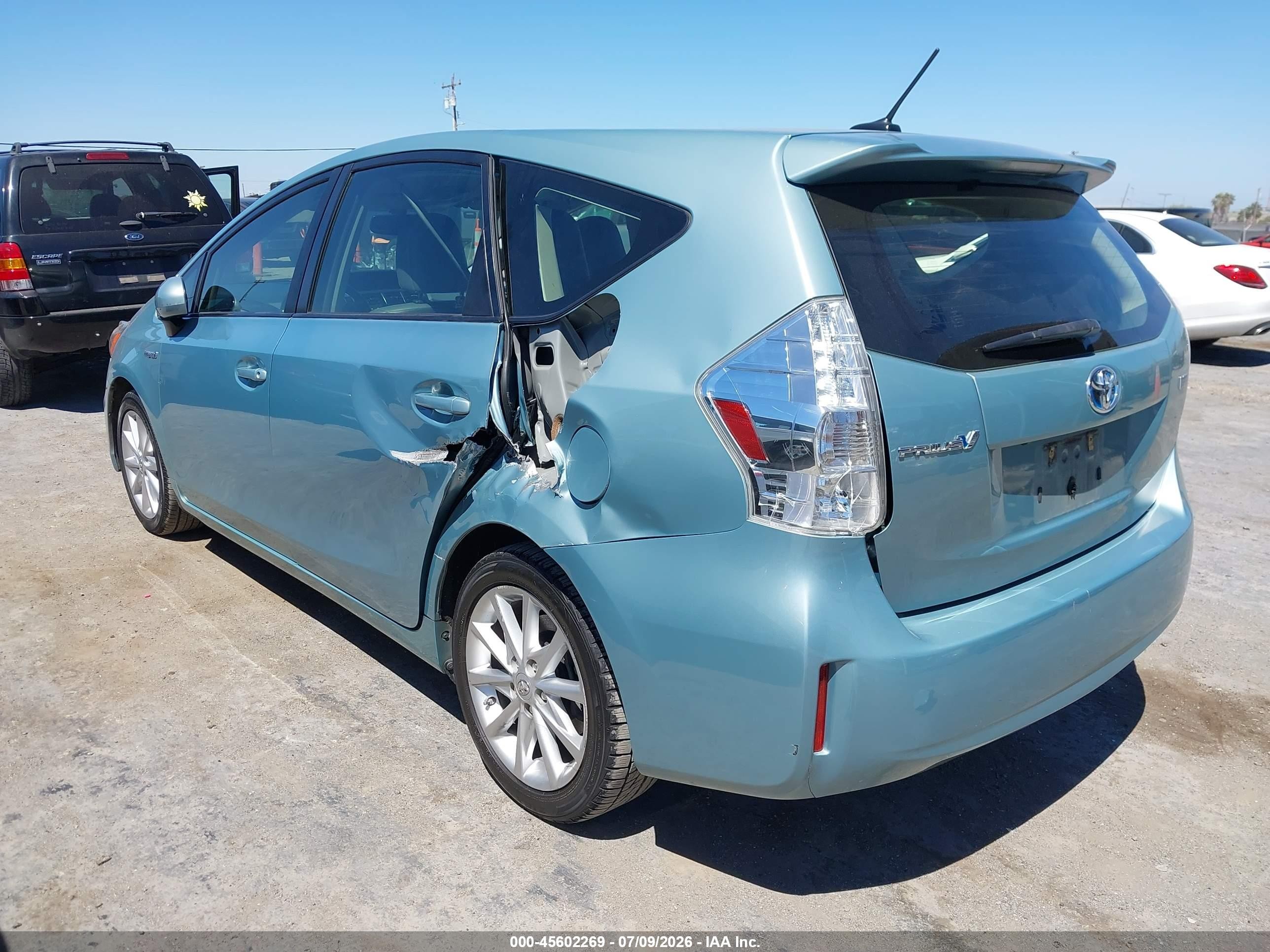 2014 Toyota Prius V Five Teal vin: JTDZN3EU8EJ009956