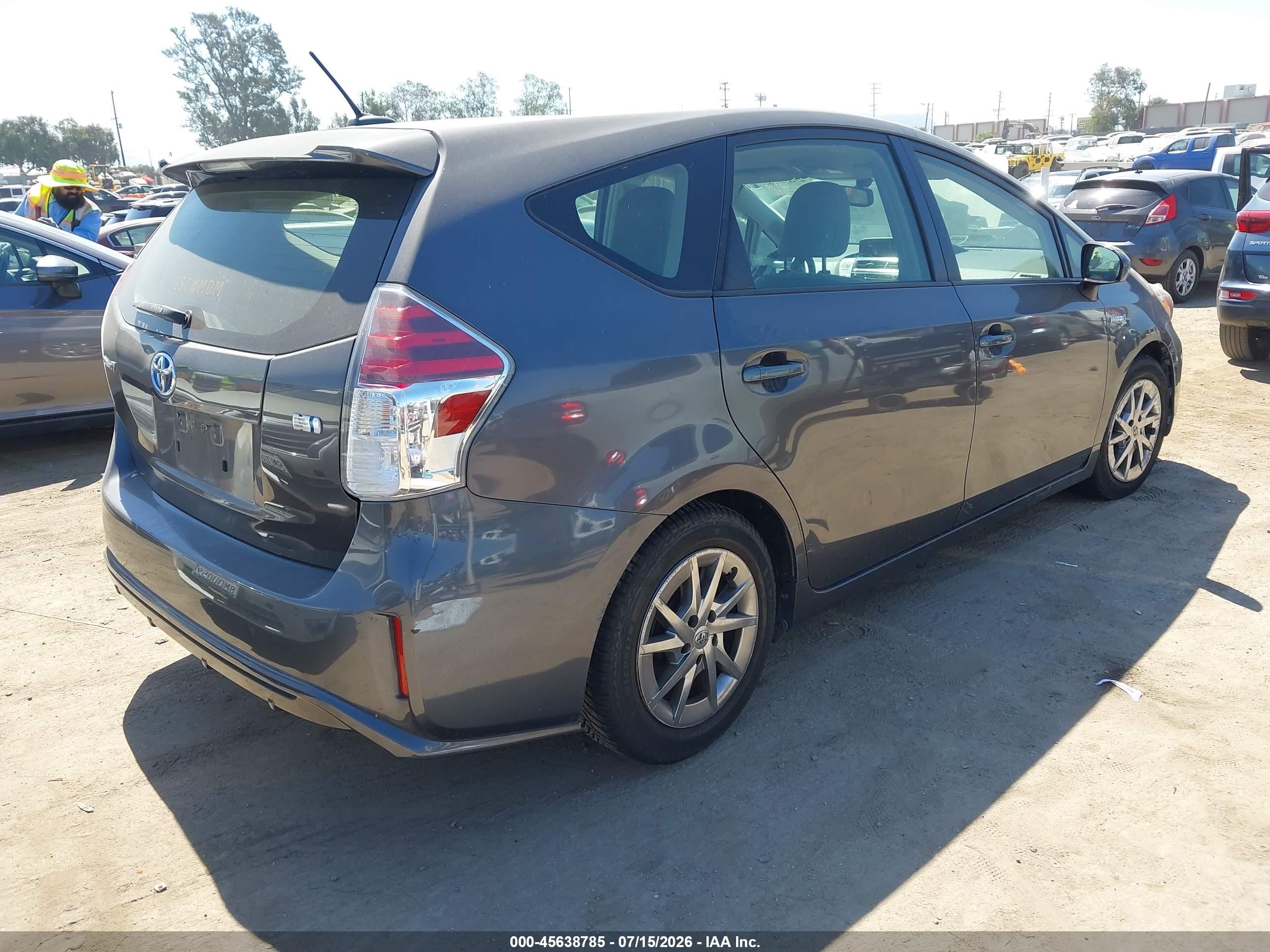 2015 Toyota Prius V Four Gray vin: JTDZN3EU8FJ030405