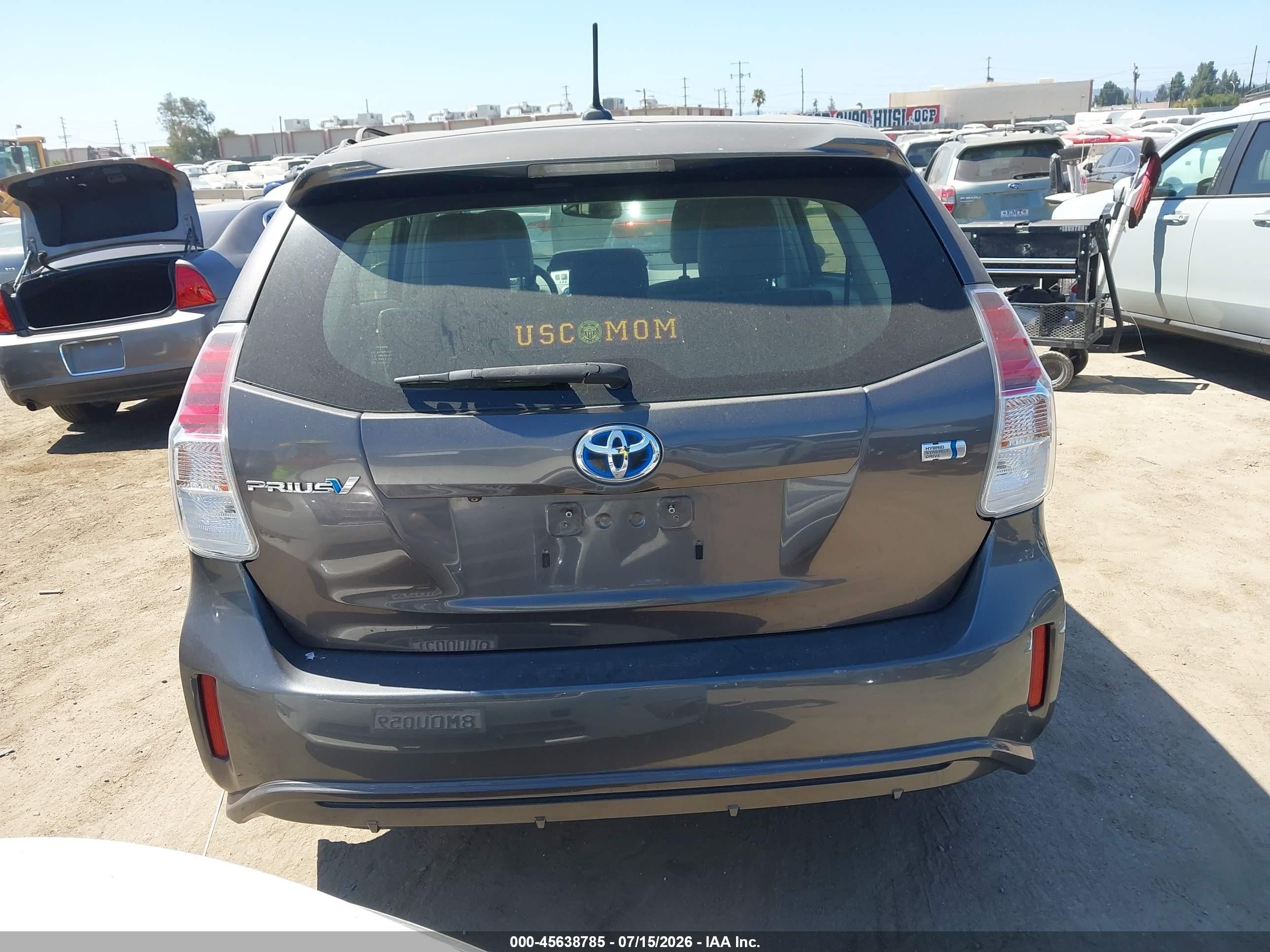 2015 Toyota Prius V Four Gray vin: JTDZN3EU8FJ030405