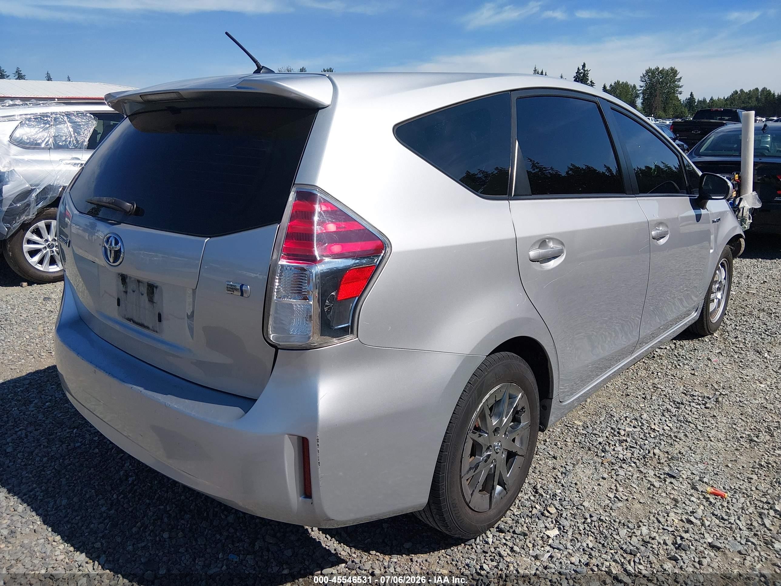 2015 Toyota Prius V Two Silver vin: JTDZN3EU8FJ033059