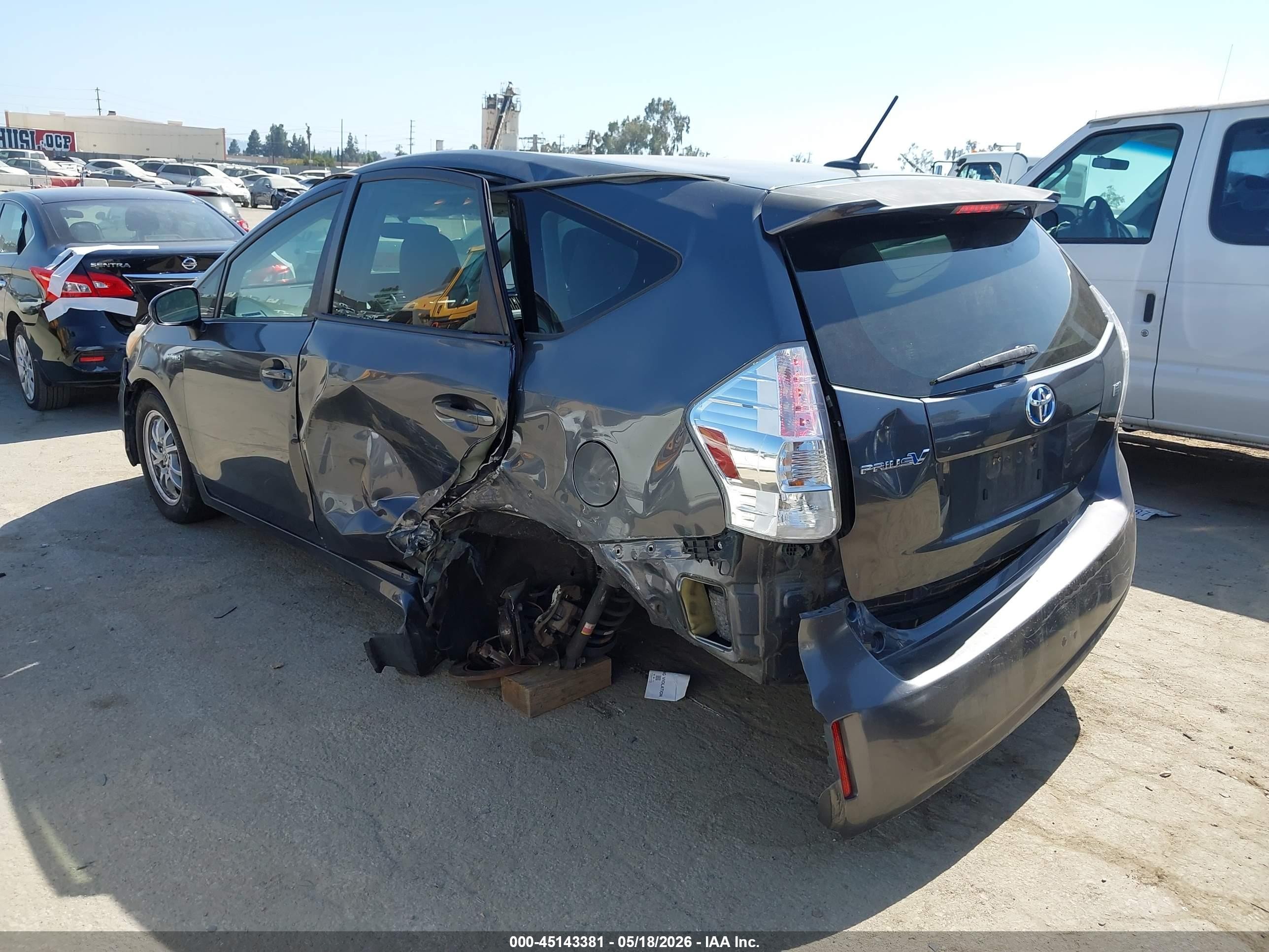 2012 Toyota Prius V Three Gray vin: JTDZN3EU9C3039713