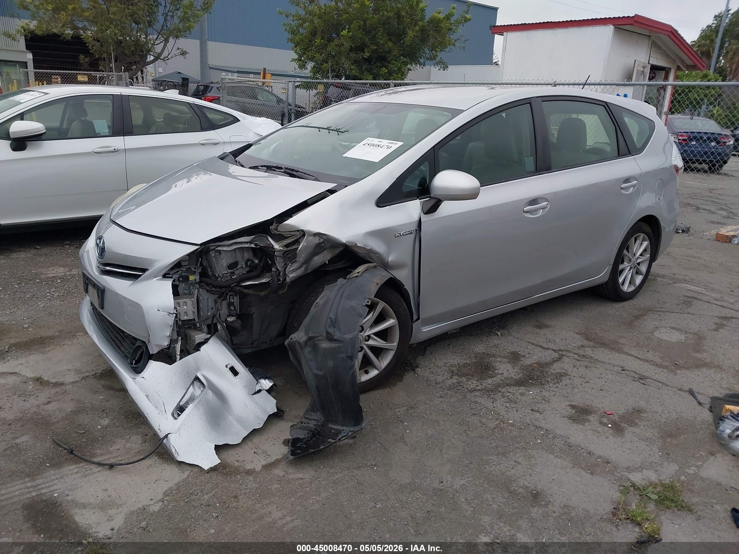 2012 Toyota Prius V Five Silver vin: JTDZN3EU9C3058360