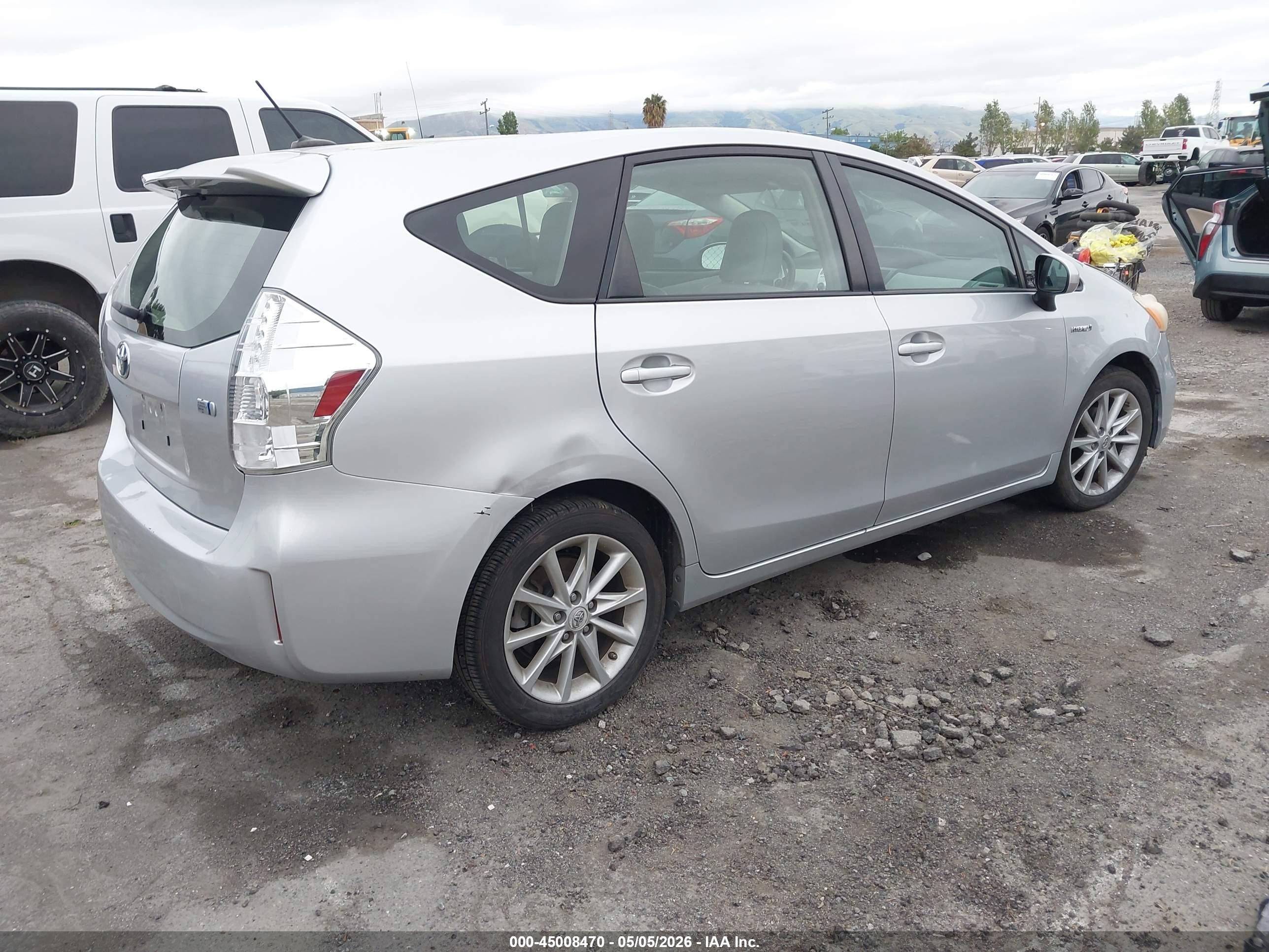 2012 Toyota Prius V Five Silver vin: JTDZN3EU9C3058360