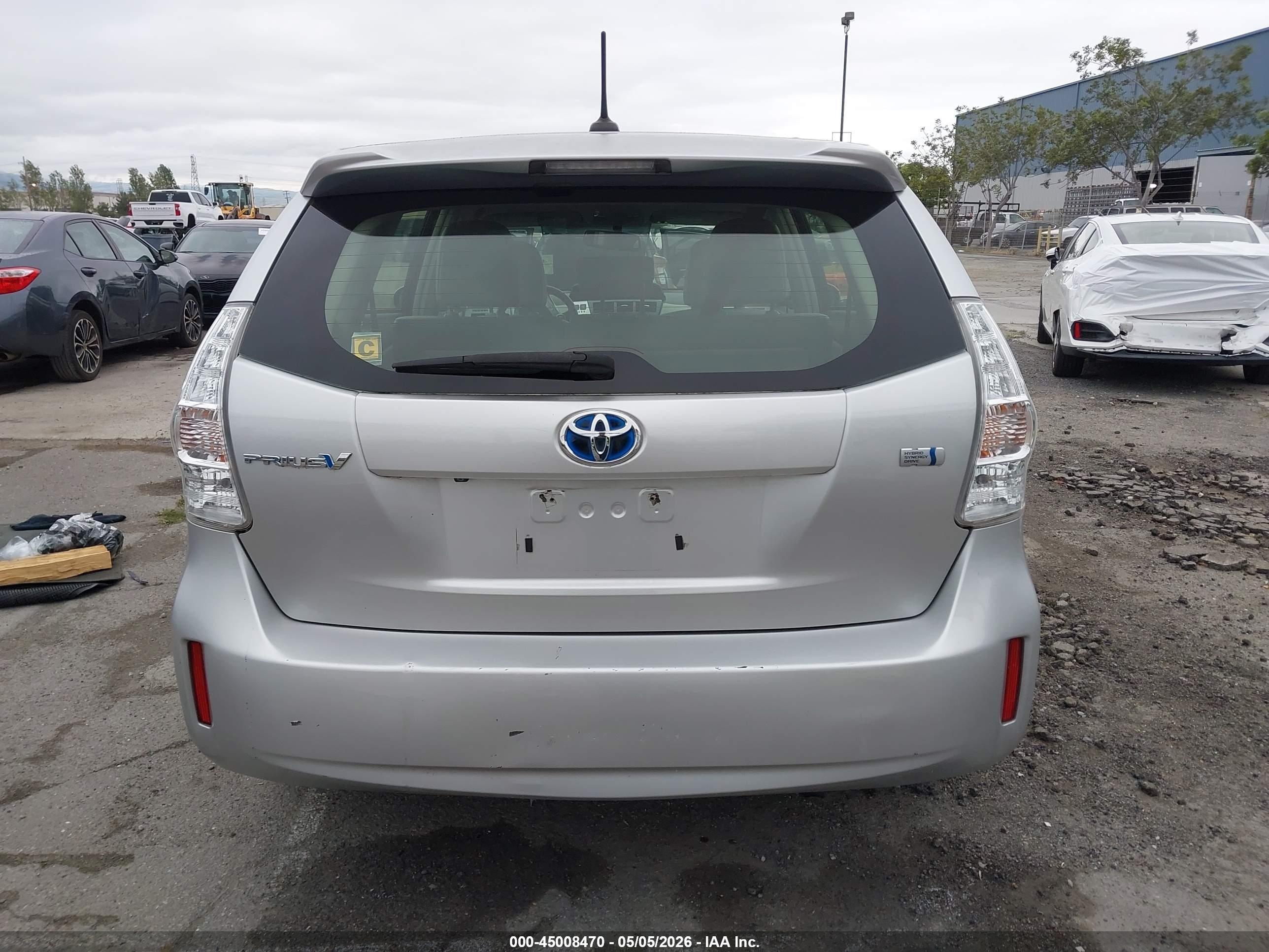 2012 Toyota Prius V Five Silver vin: JTDZN3EU9C3058360