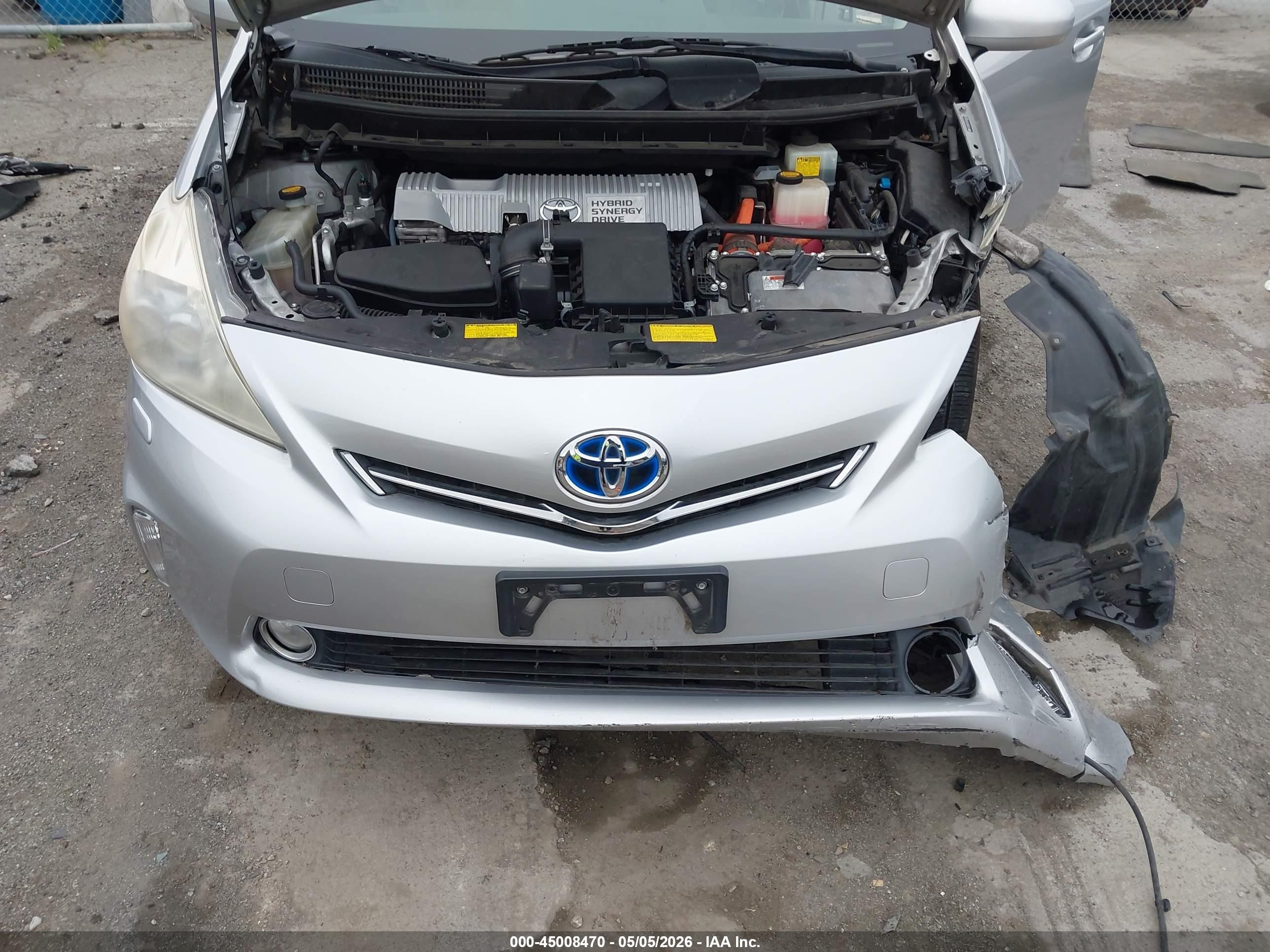 2012 Toyota Prius V Five Silver vin: JTDZN3EU9C3058360
