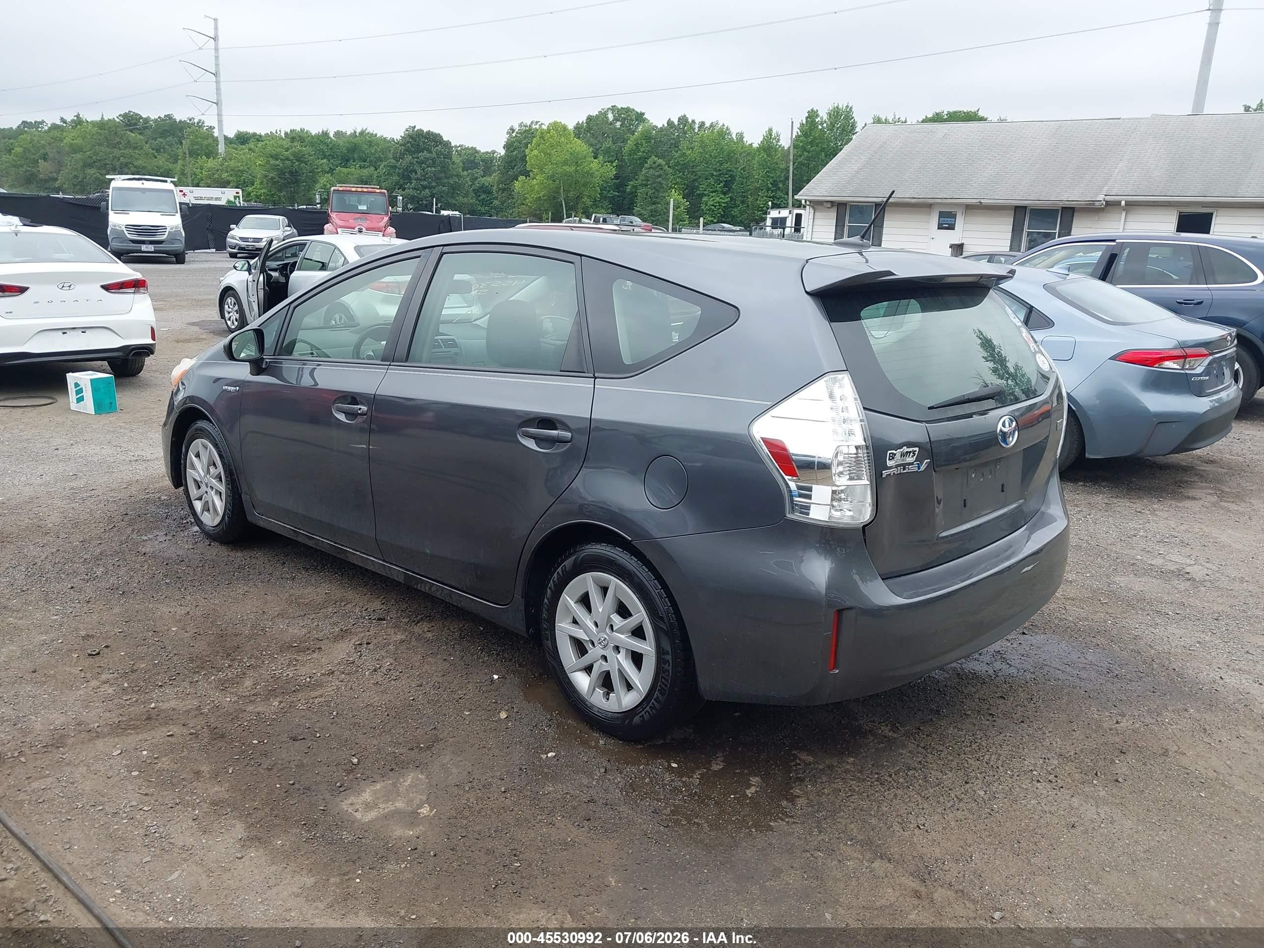 2012 Toyota Prius V Three Gray vin: JTDZN3EU9C3064143