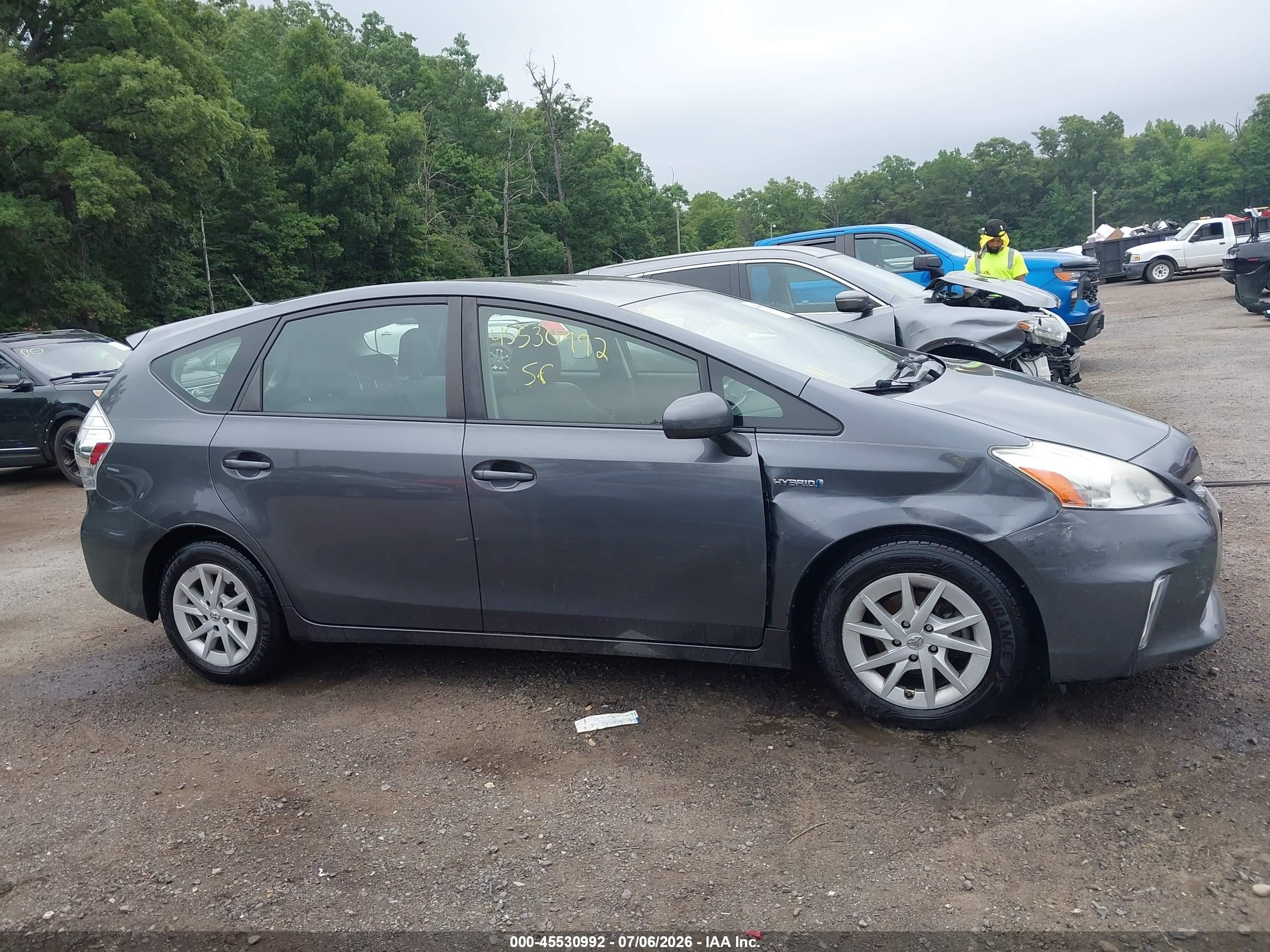 2012 Toyota Prius V Three Gray vin: JTDZN3EU9C3064143