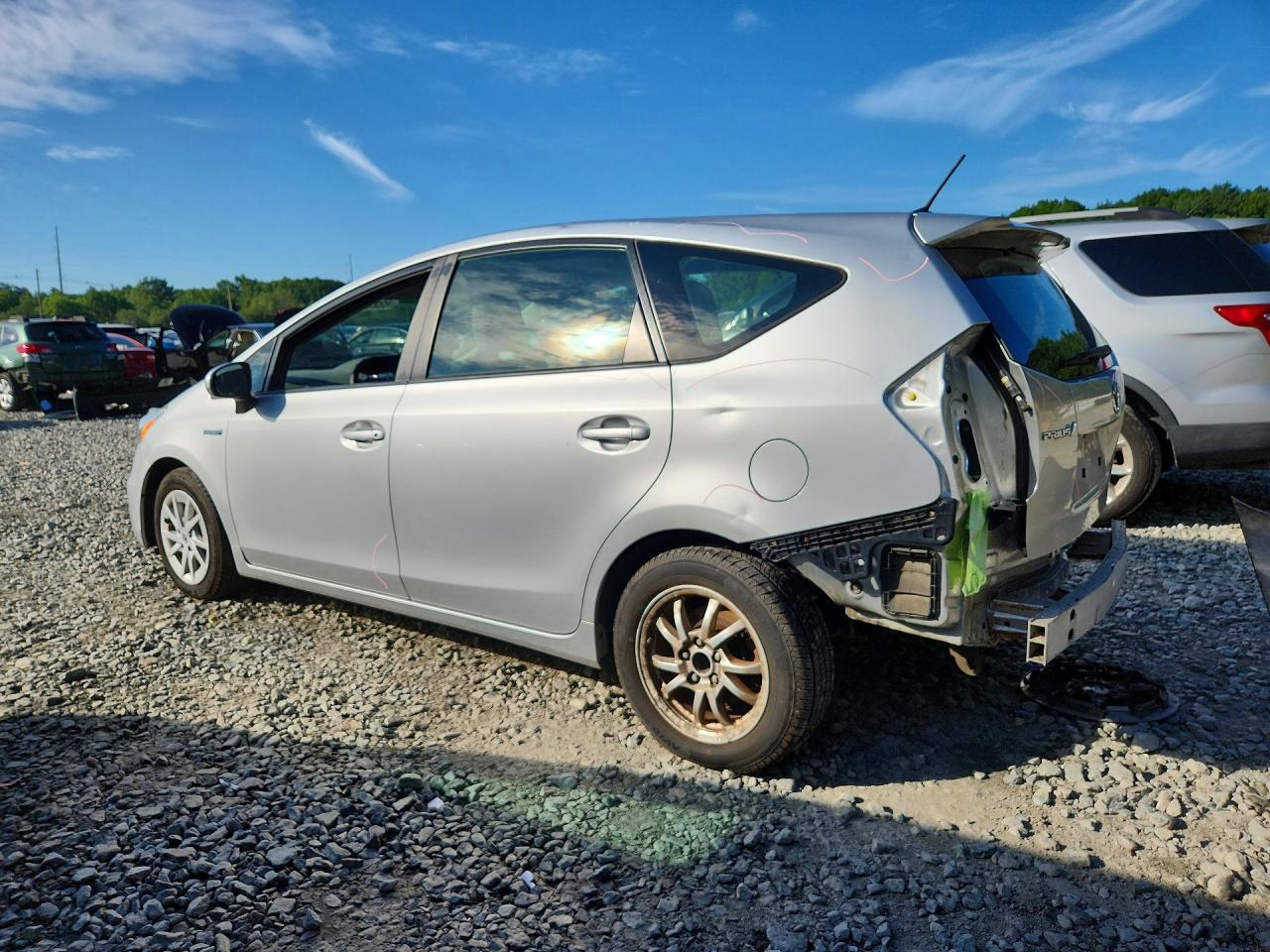2012 Toyota Prius V Three Silver vin: JTDZN3EU9C3065146