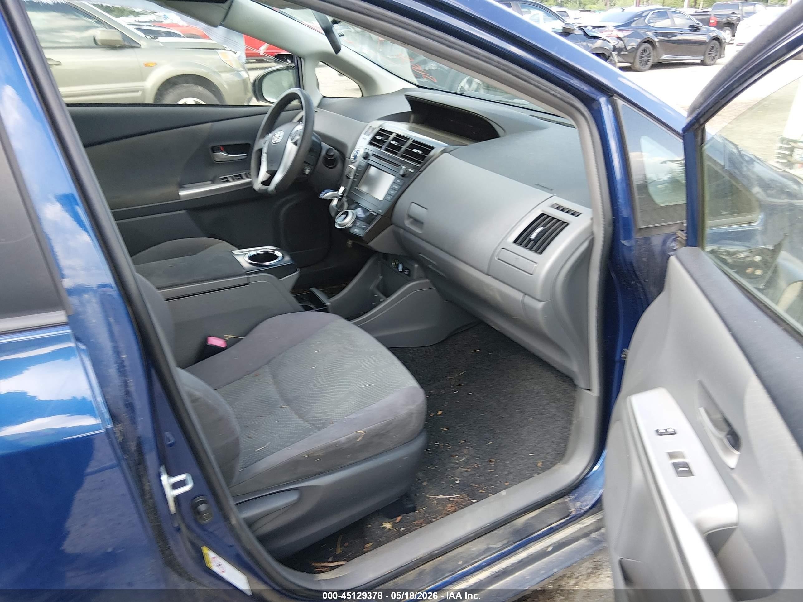 2012 Toyota Prius V Two Blue vin: JTDZN3EU9C3069035