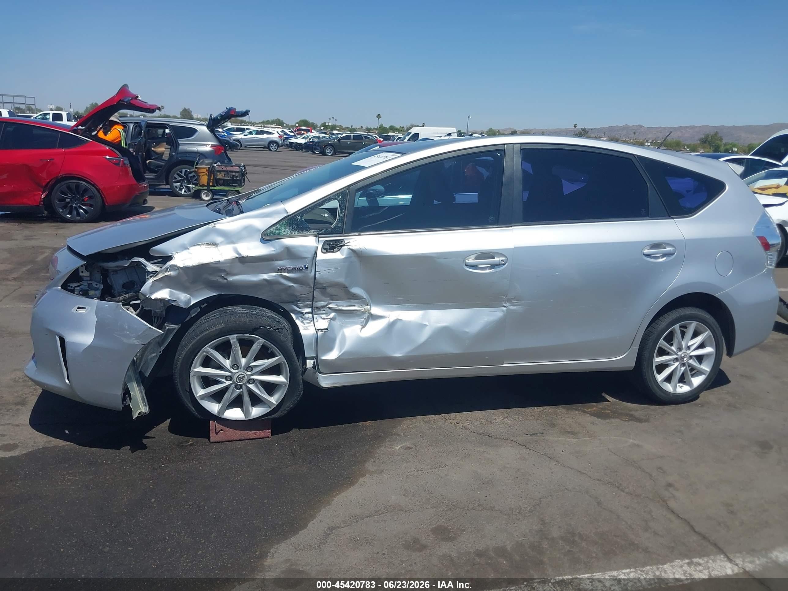 2012 Toyota Prius V Five Silver vin: JTDZN3EU9C3075580