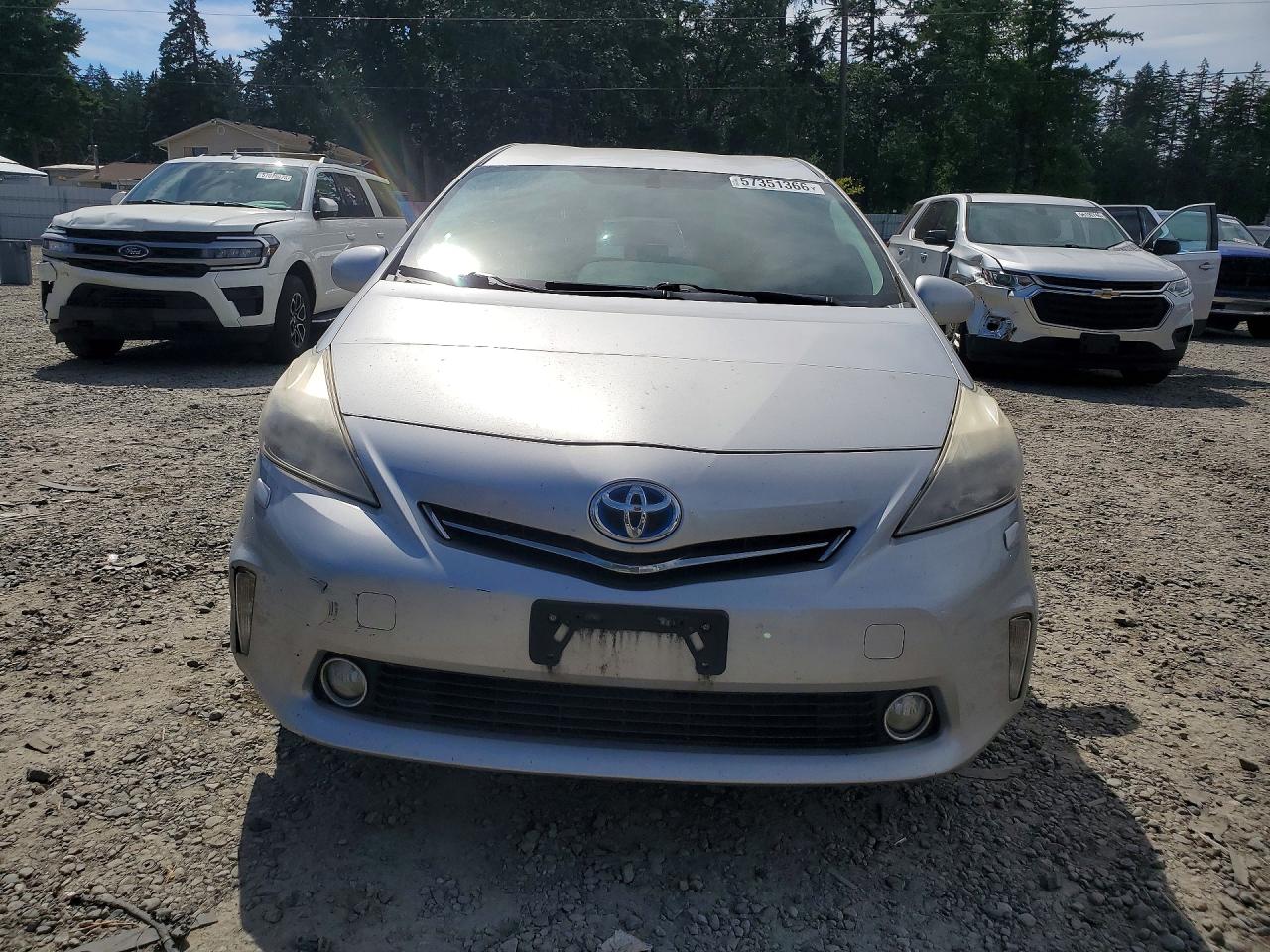 2012 Toyota Prius V Five Gray vin: JTDZN3EU9C3080360