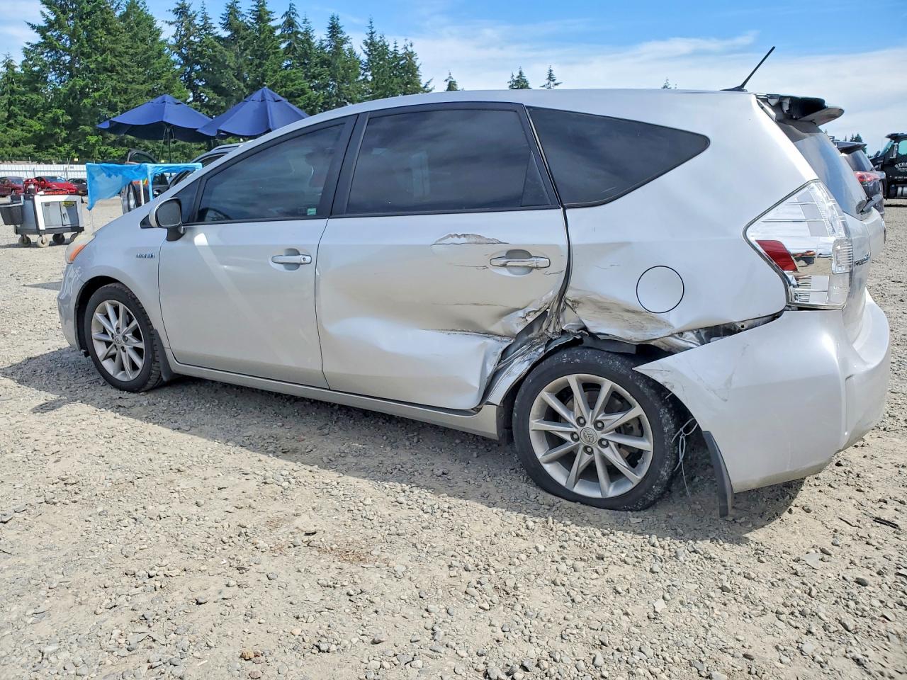 2012 Toyota Prius V Five Gray vin: JTDZN3EU9C3080360