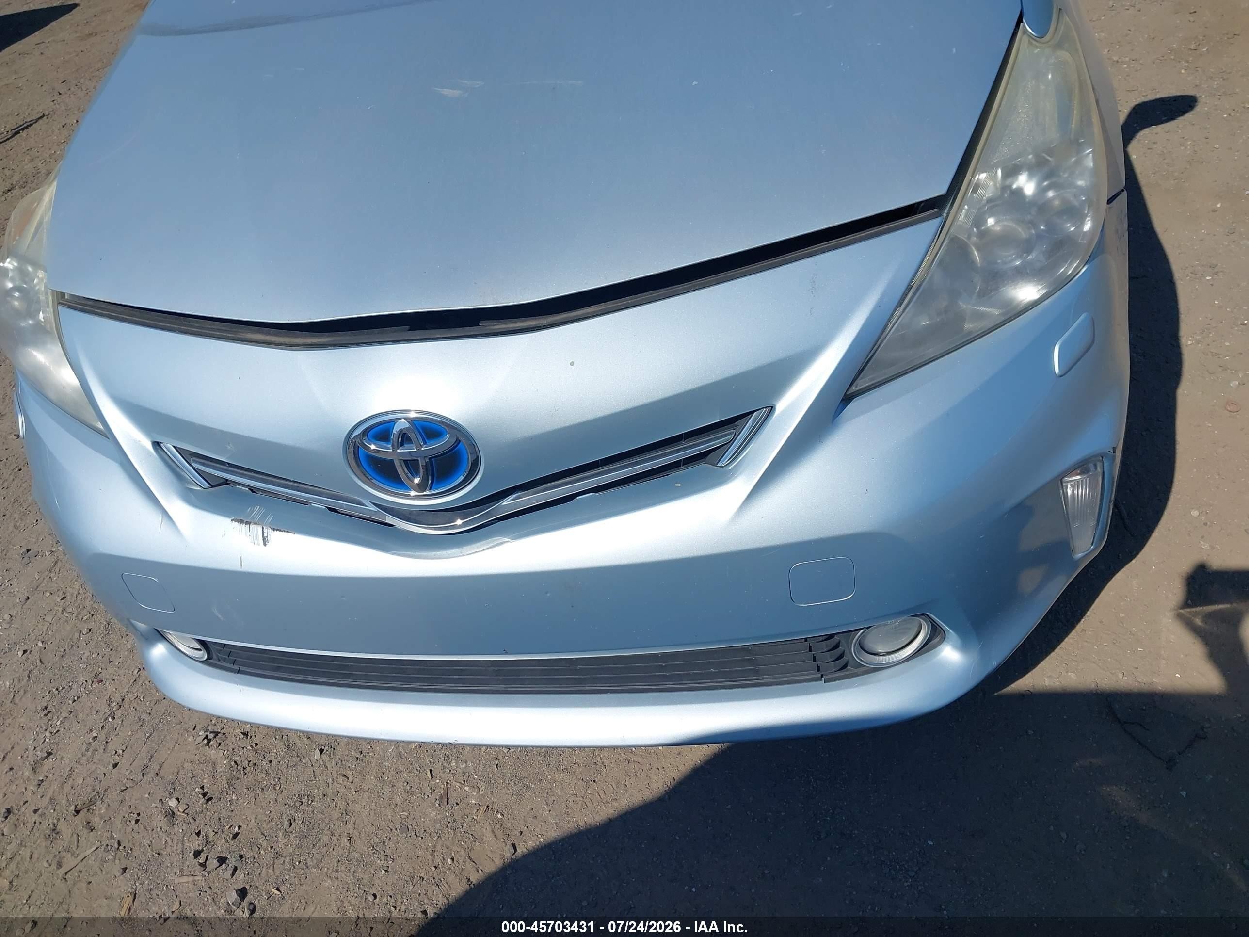 2012 Toyota Prius V Five Light Blue vin: JTDZN3EU9C3140220