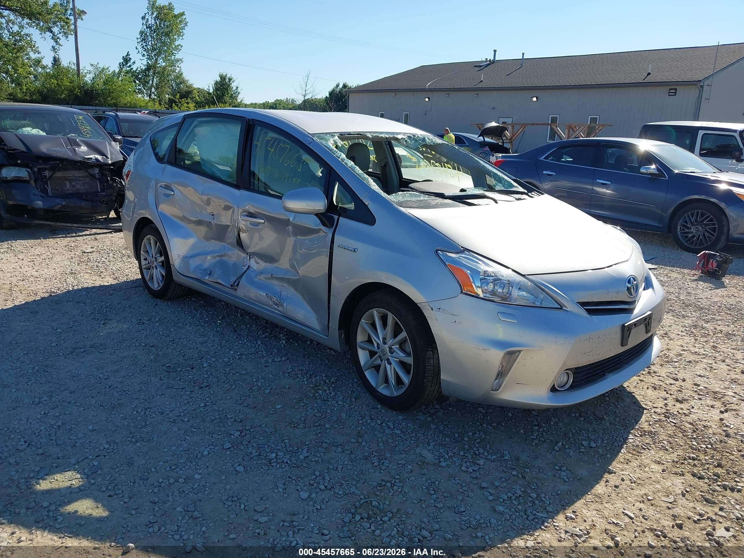 2012 Toyota Prius V Five Silver vin: JTDZN3EU9C3146762