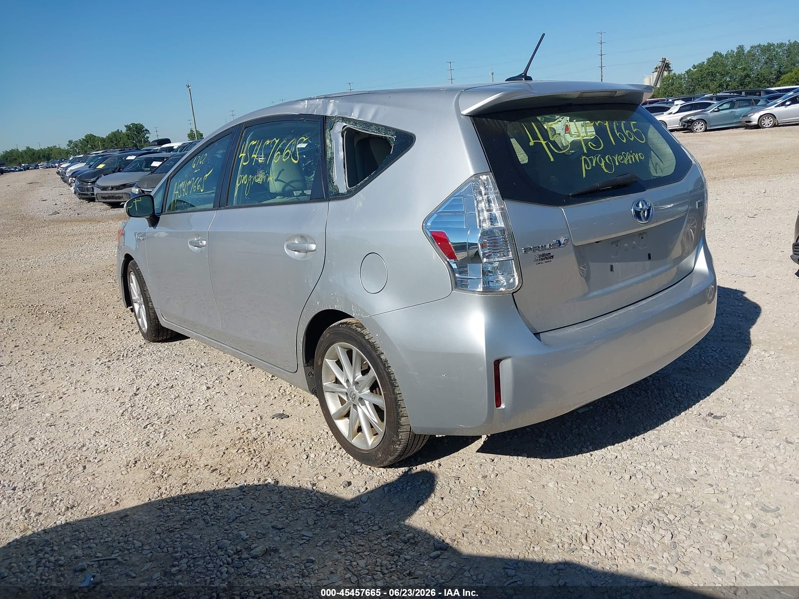 2012 Toyota Prius V Five Silver vin: JTDZN3EU9C3146762