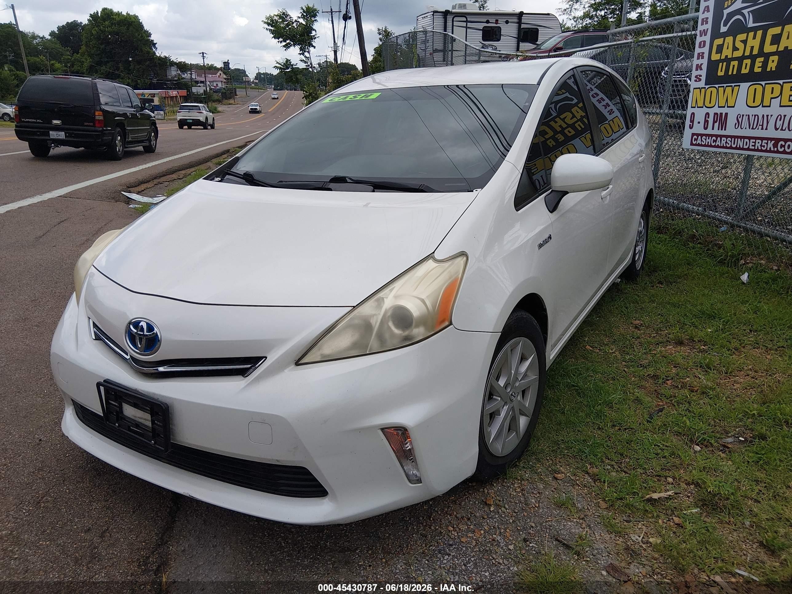 2012 Toyota Prius V Three White vin: JTDZN3EU9C3149919
