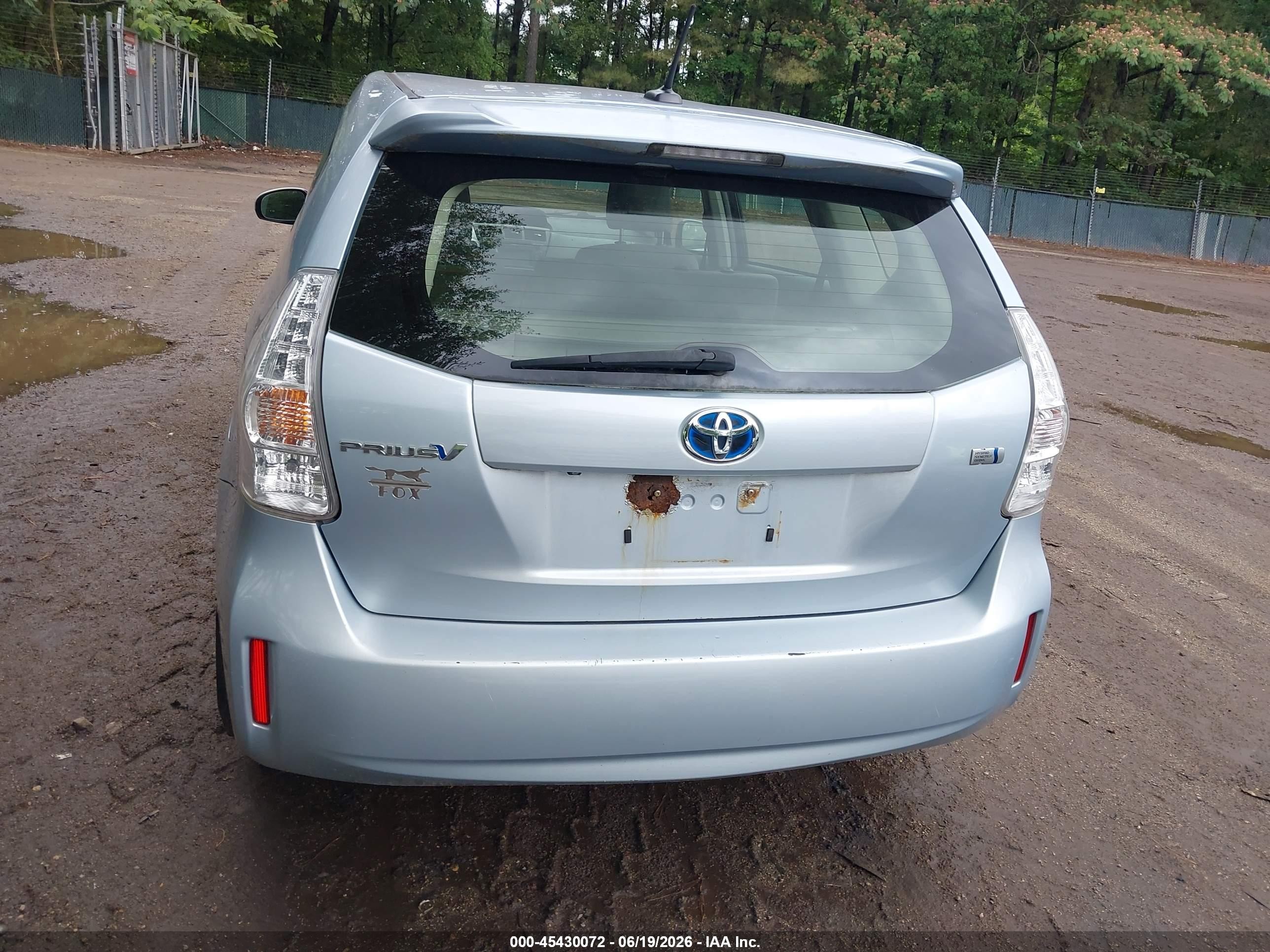 2012 Toyota Prius V Three Light Blue vin: JTDZN3EU9C3151802