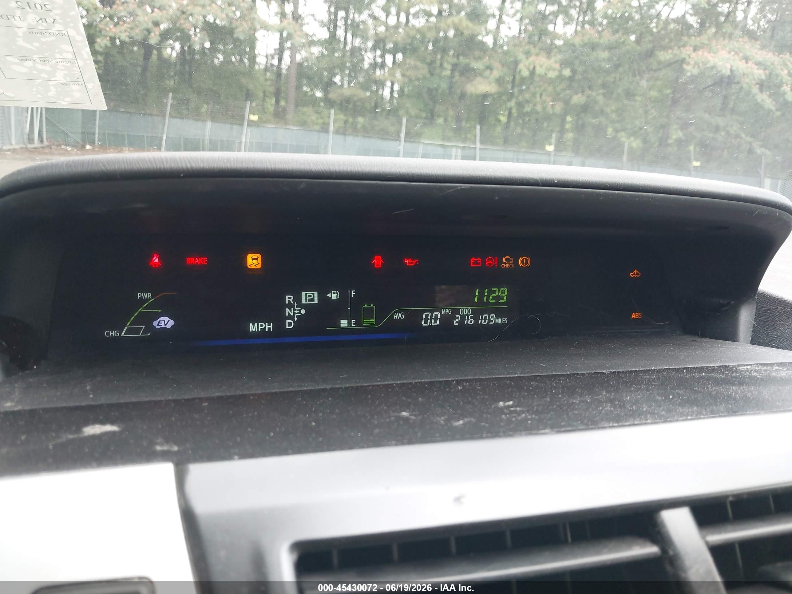 2012 Toyota Prius V Three Light Blue vin: JTDZN3EU9C3151802