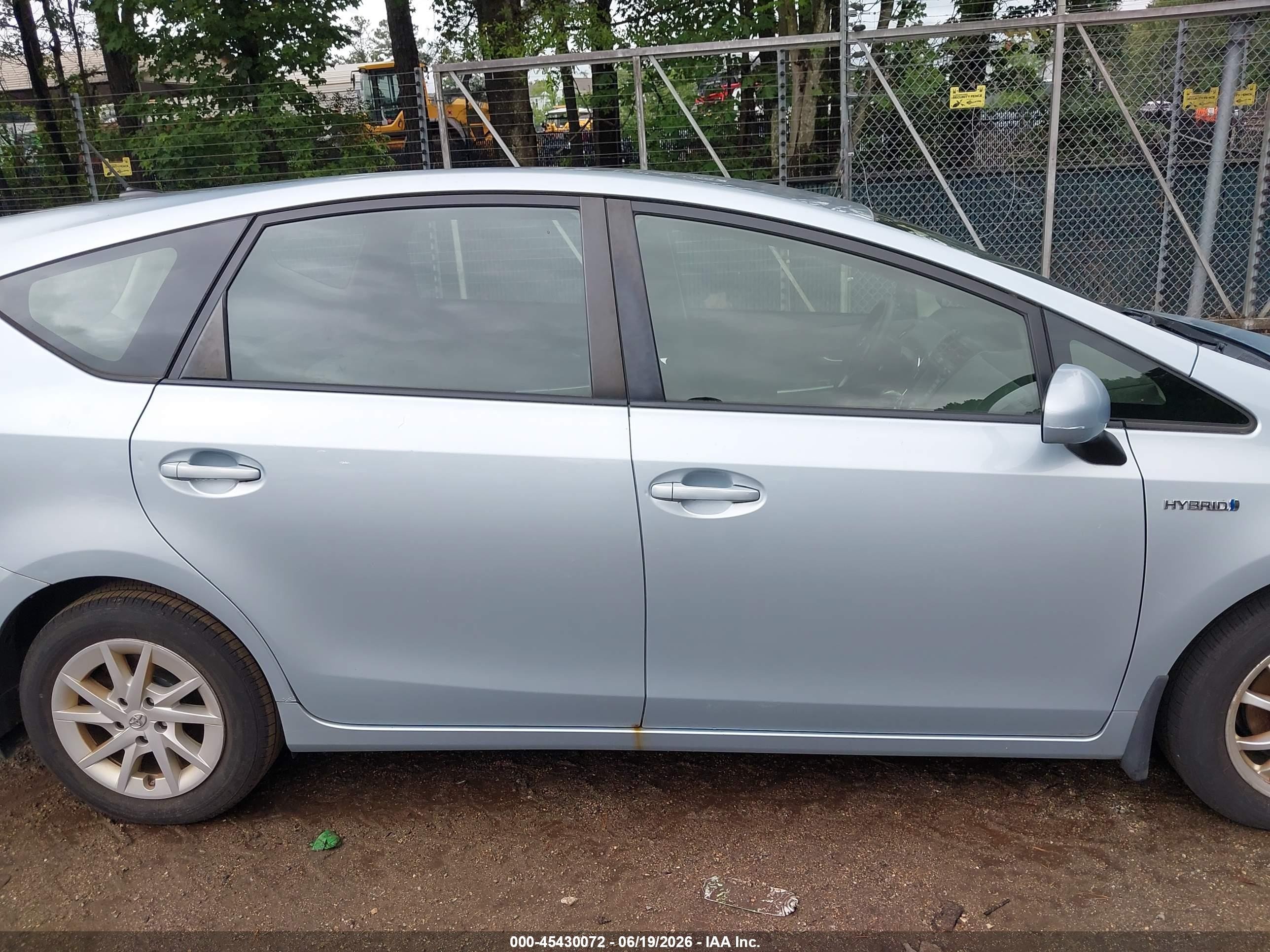 2012 Toyota Prius V Three Light Blue vin: JTDZN3EU9C3151802