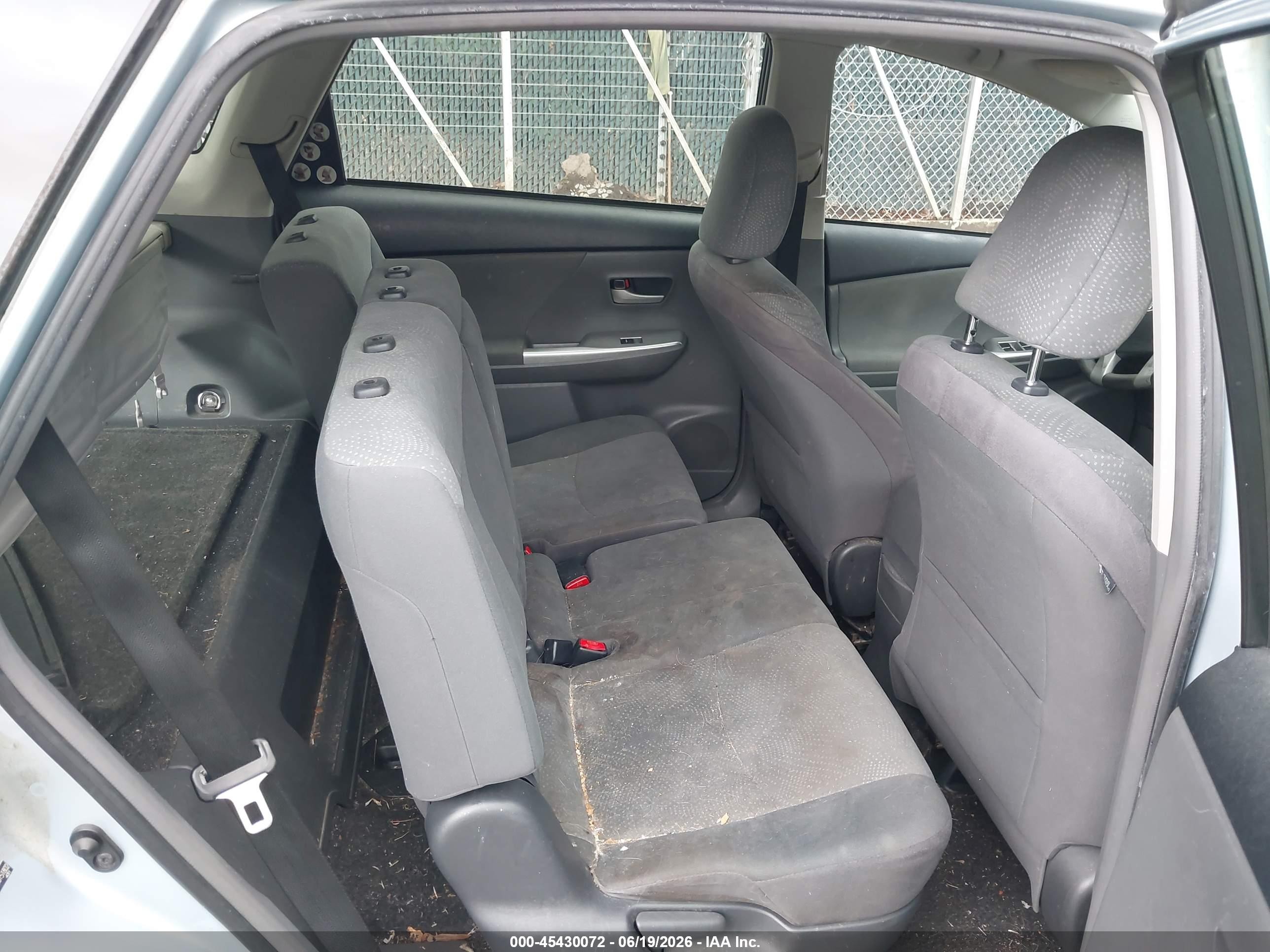 2012 Toyota Prius V Three Light Blue vin: JTDZN3EU9C3151802