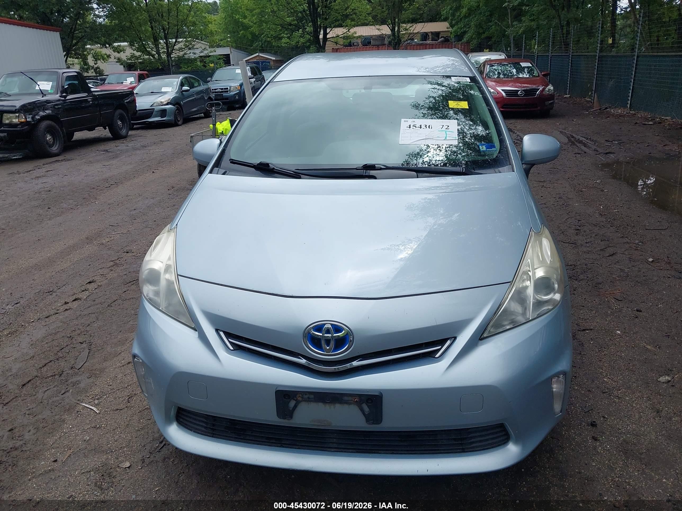 2012 Toyota Prius V Three Light Blue vin: JTDZN3EU9C3151802