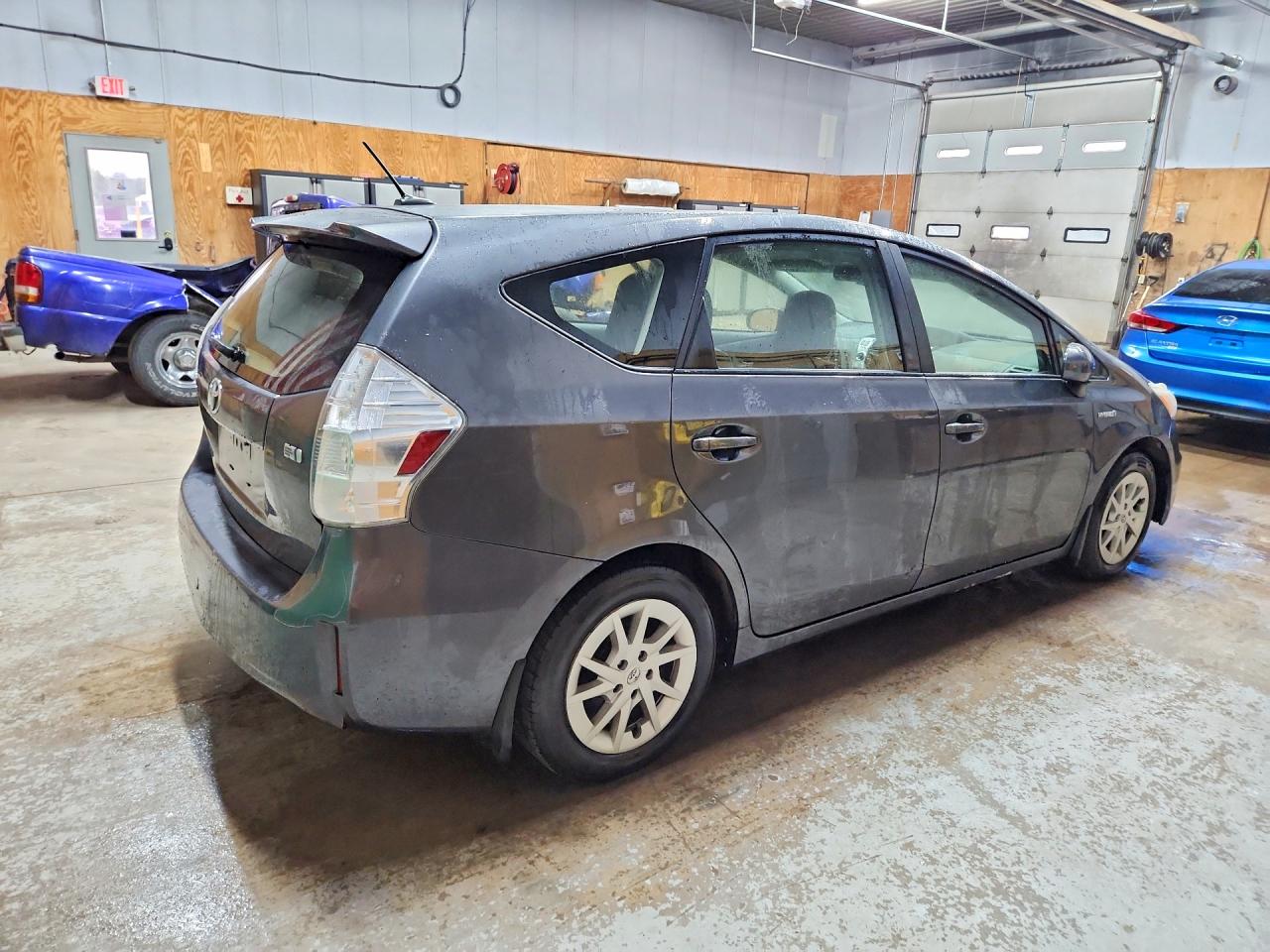 2012 Toyota Prius V Three Charcoal vin: JTDZN3EU9C3158166