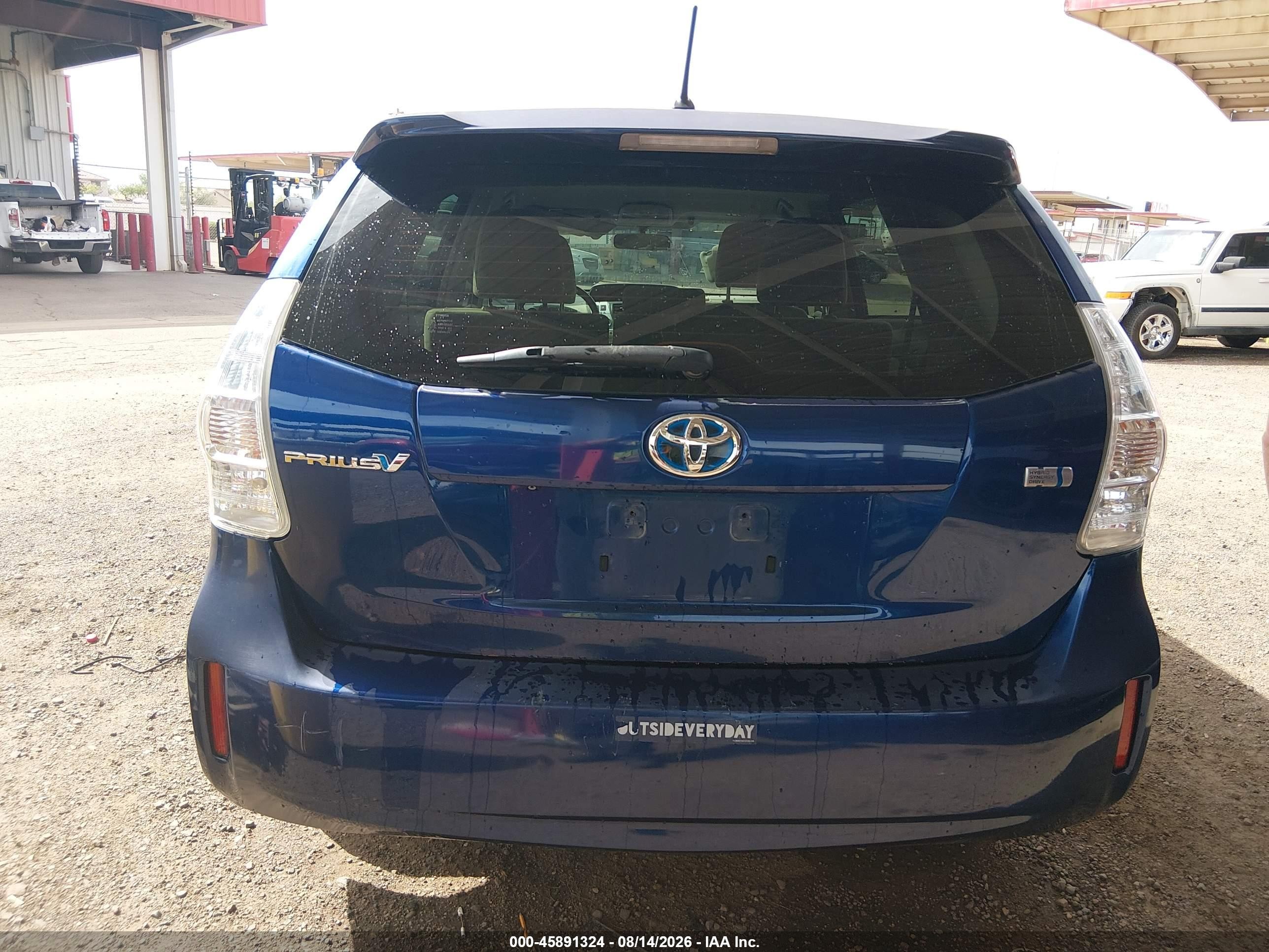 2012 Toyota Prius V Two Синий vin: JTDZN3EU9C3159771