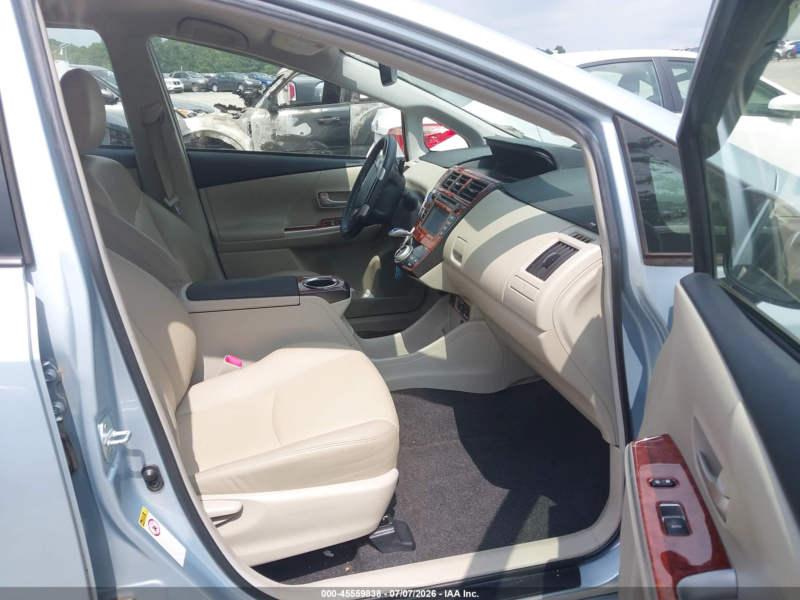 2013 Toyota Prius V Five Light Blue vin: JTDZN3EU9D3188253