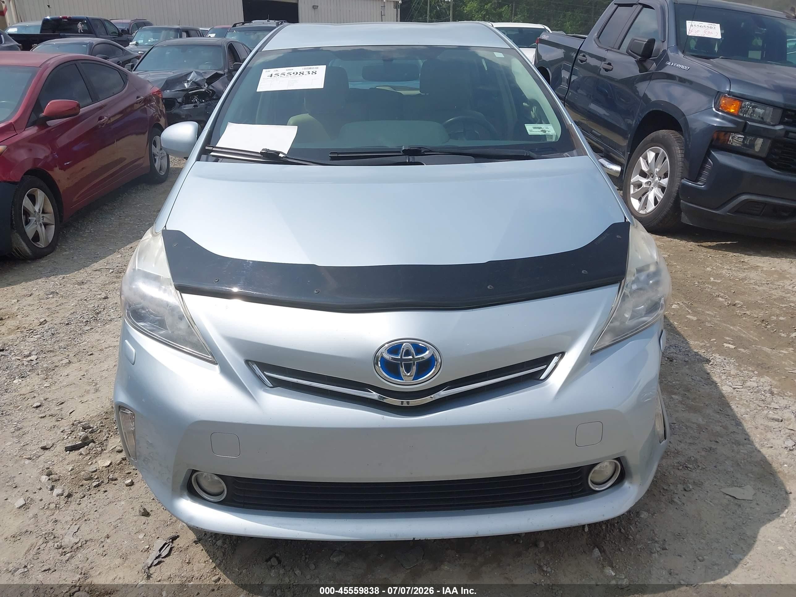 2013 Toyota Prius V Five Light Blue vin: JTDZN3EU9D3188253
