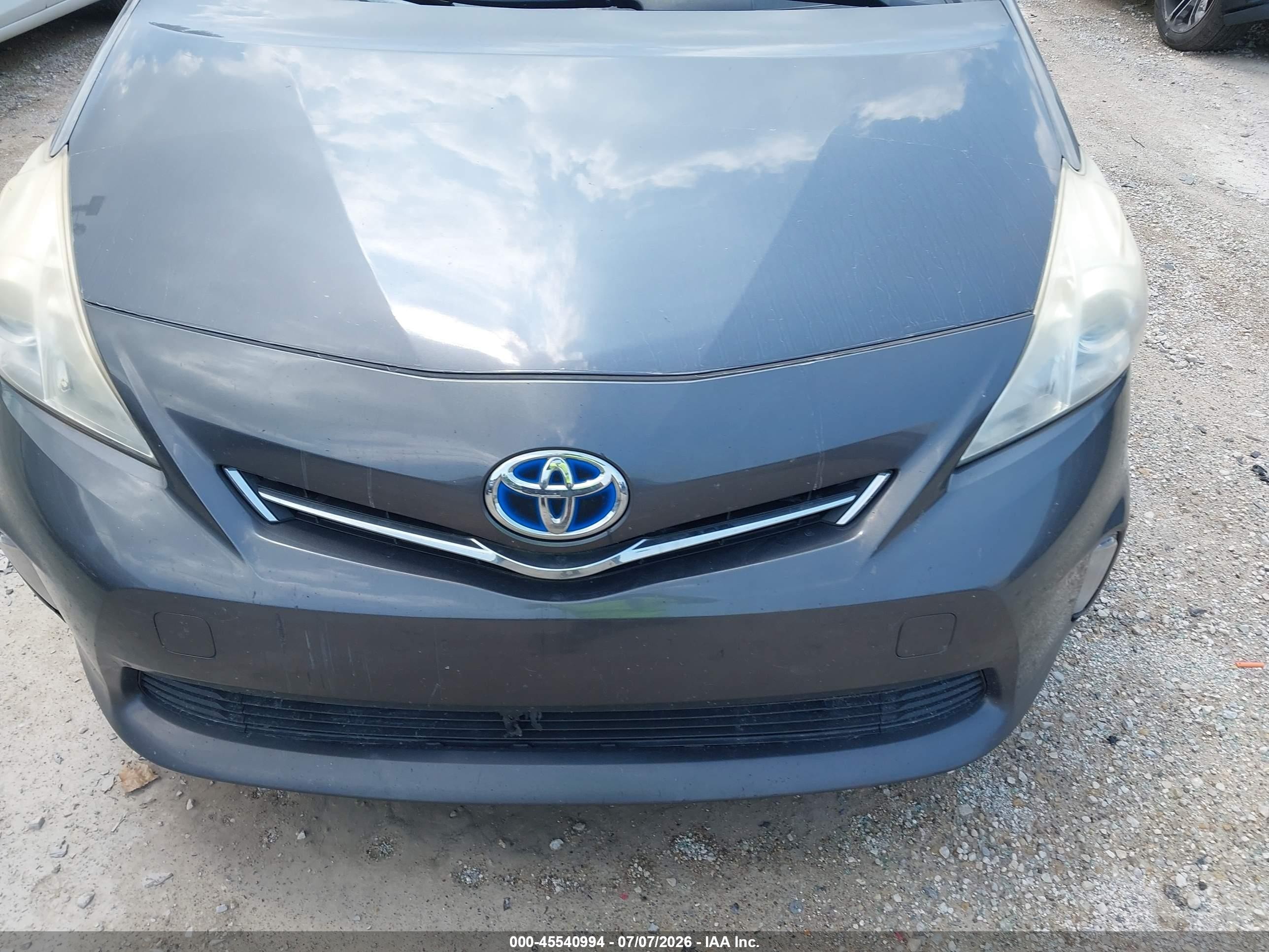 2013 Toyota Prius V Three Gray vin: JTDZN3EU9D3202040