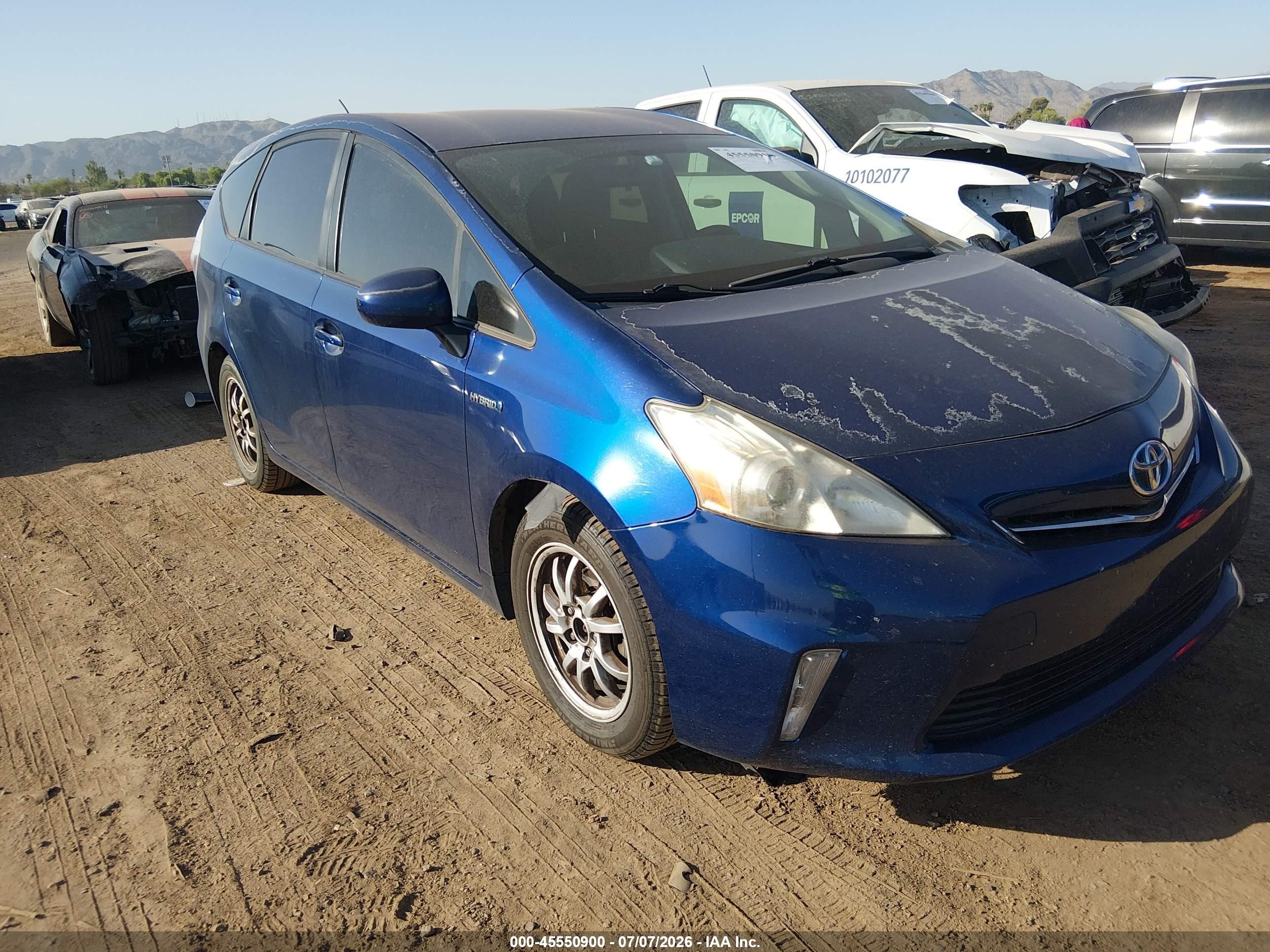 2013 Toyota Prius V Three Blue vin: JTDZN3EU9D3249679