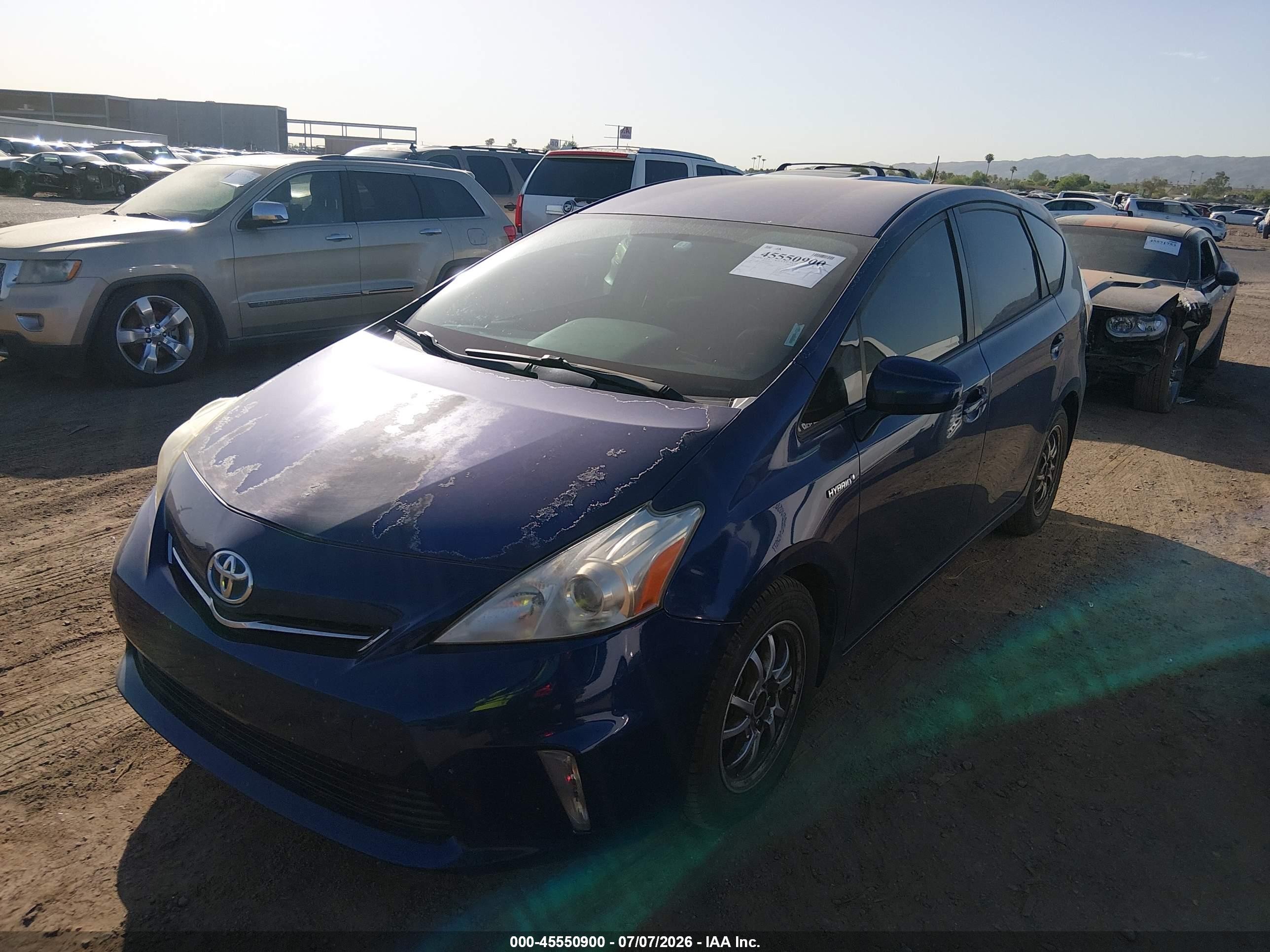 2013 Toyota Prius V Three Blue vin: JTDZN3EU9D3249679