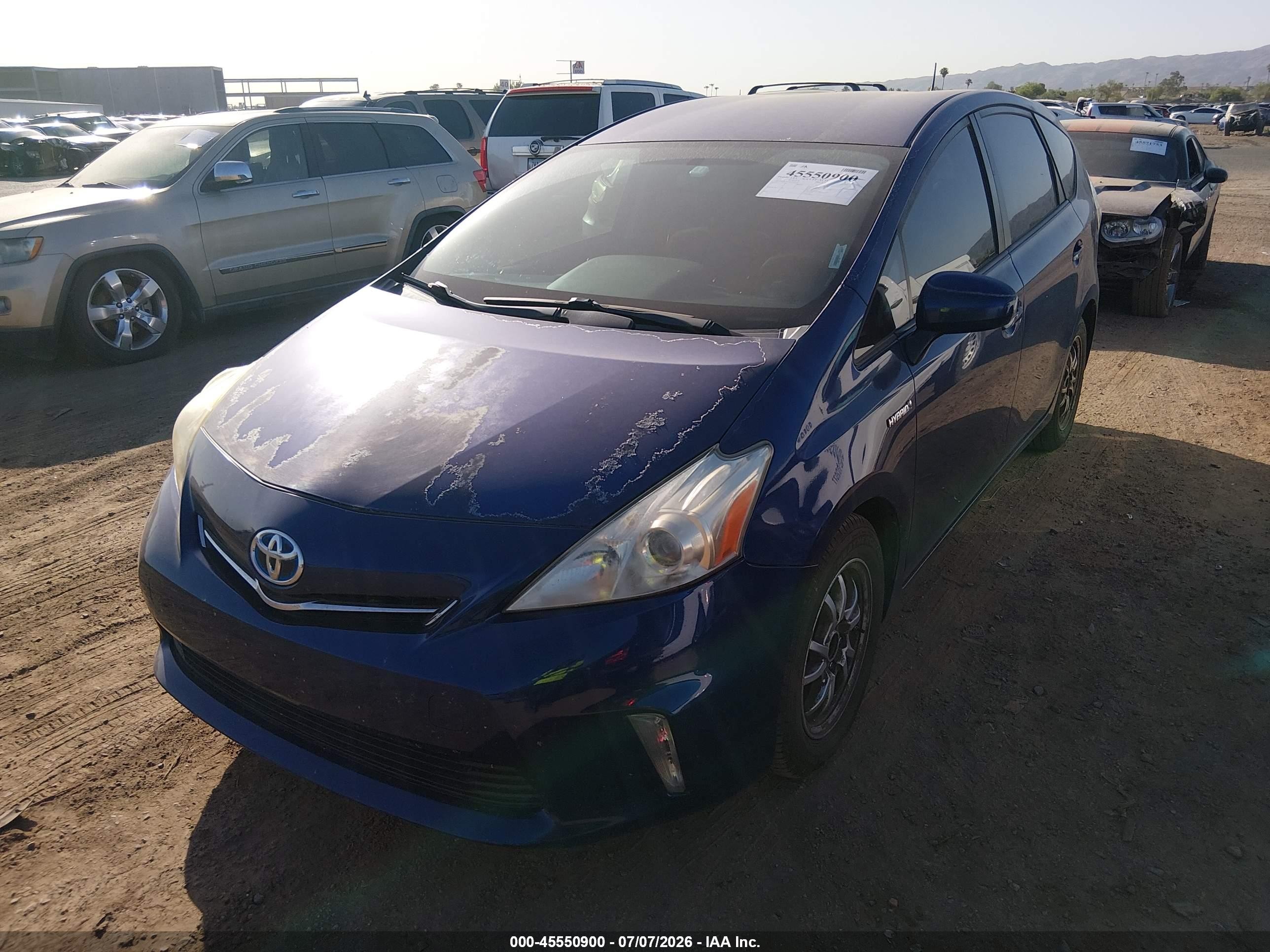2013 Toyota Prius V Three Blue vin: JTDZN3EU9D3249679