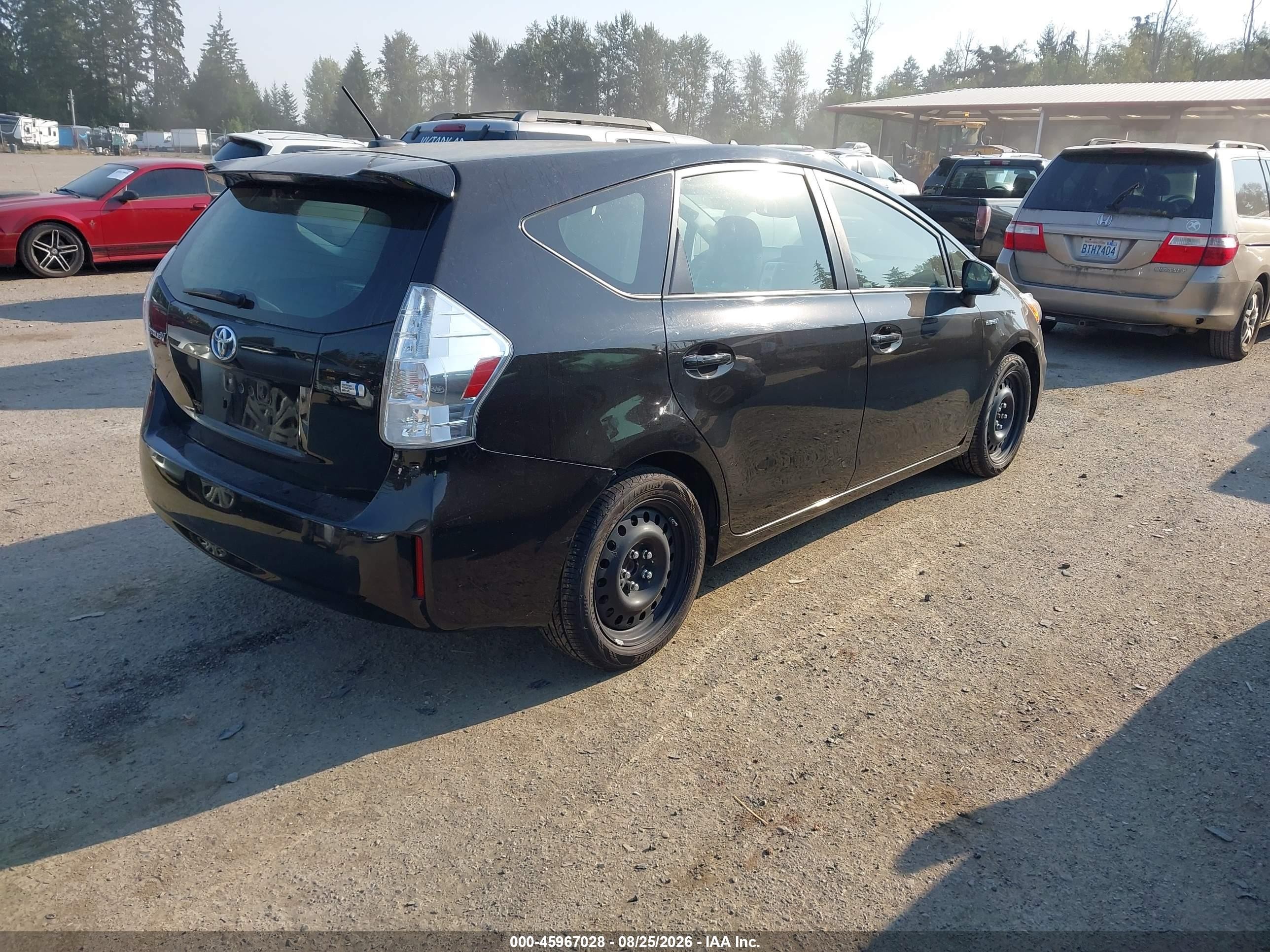 2013 Toyota Prius V Five Black vin: JTDZN3EU9D3256230