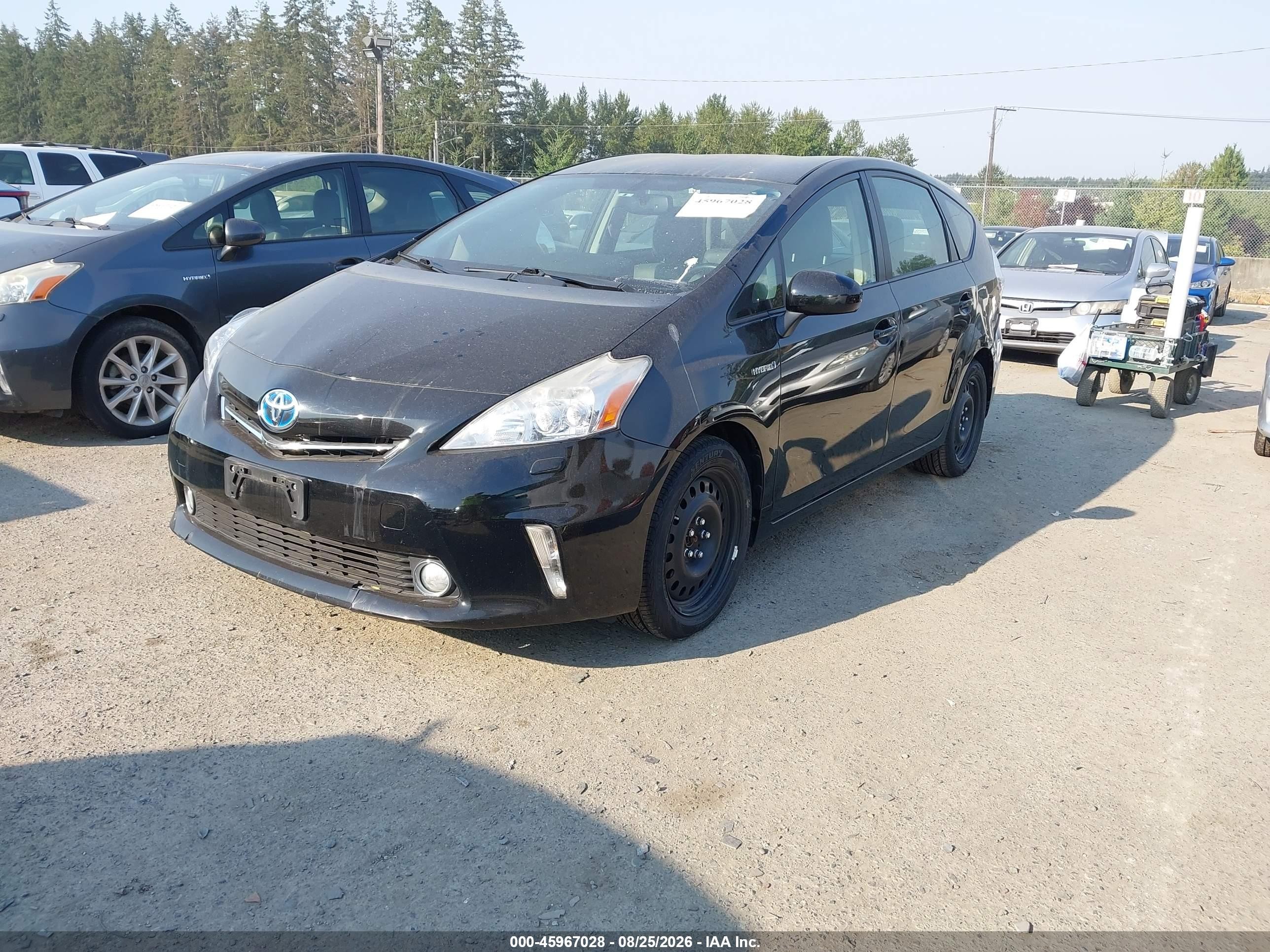 2013 Toyota Prius V Five Black vin: JTDZN3EU9D3256230