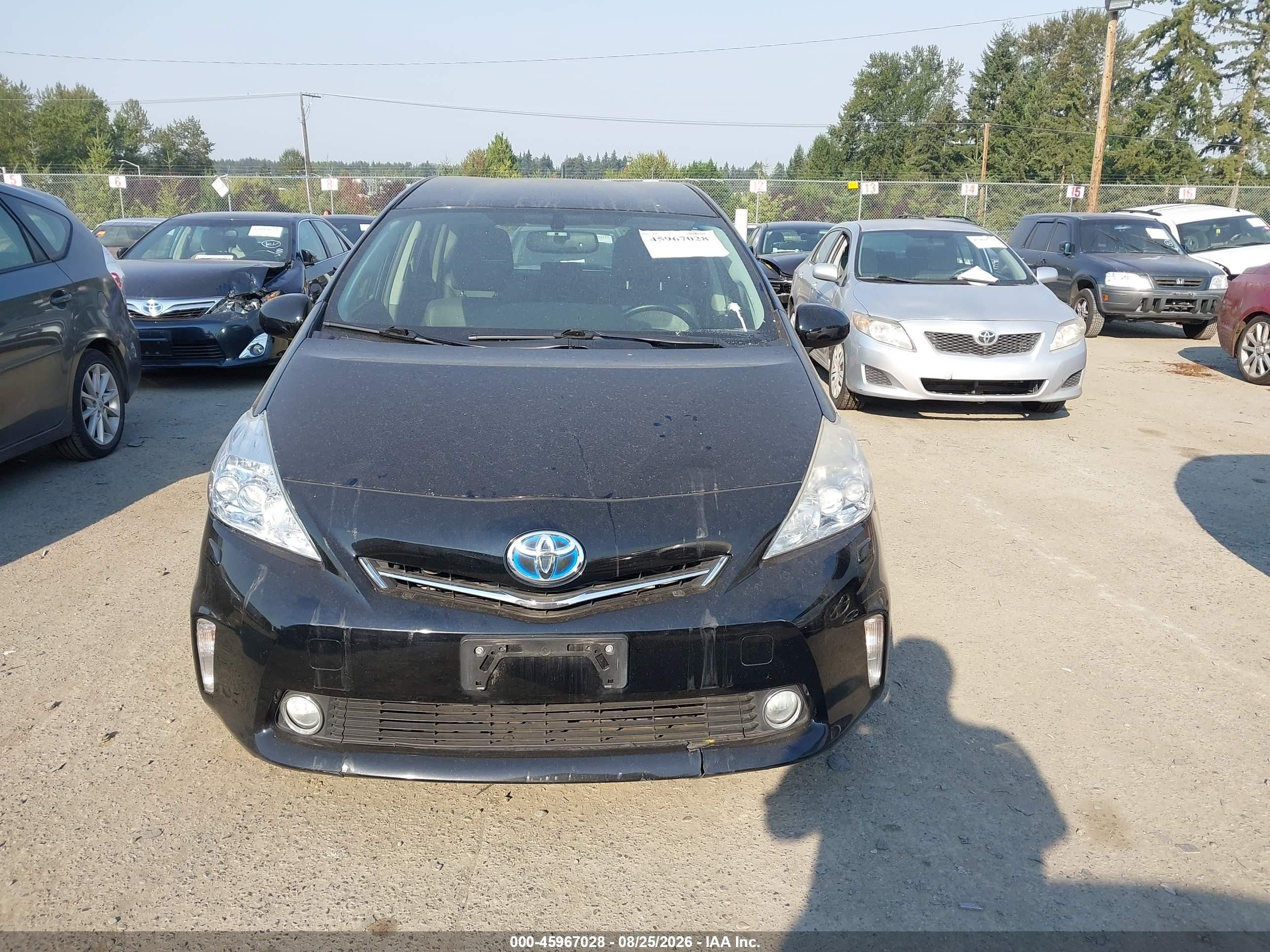 2013 Toyota Prius V Five Black vin: JTDZN3EU9D3256230