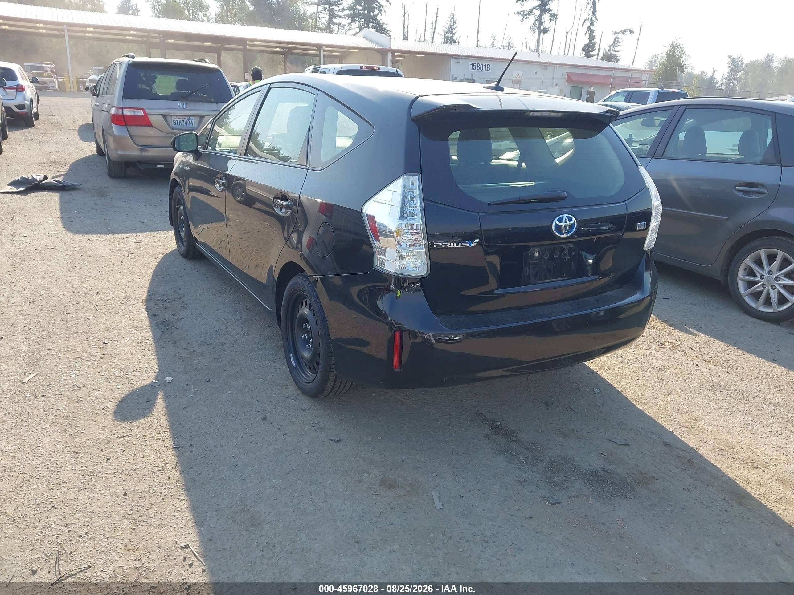 2013 Toyota Prius V Five Black vin: JTDZN3EU9D3256230