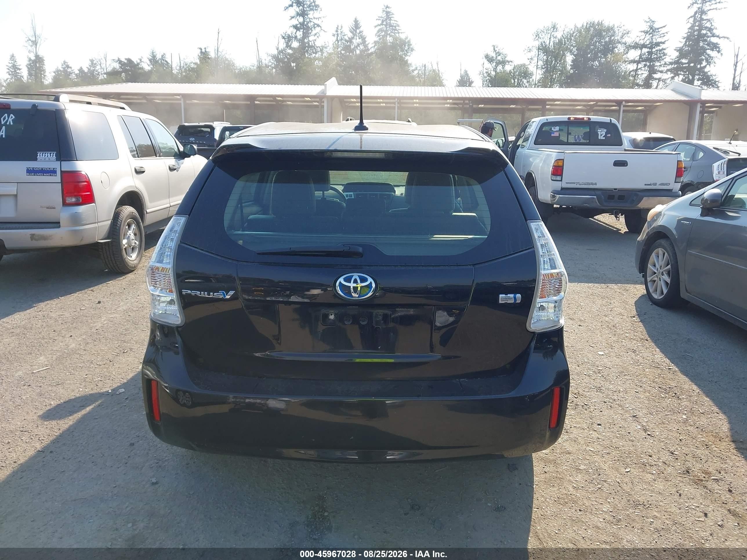 2013 Toyota Prius V Five Black vin: JTDZN3EU9D3256230