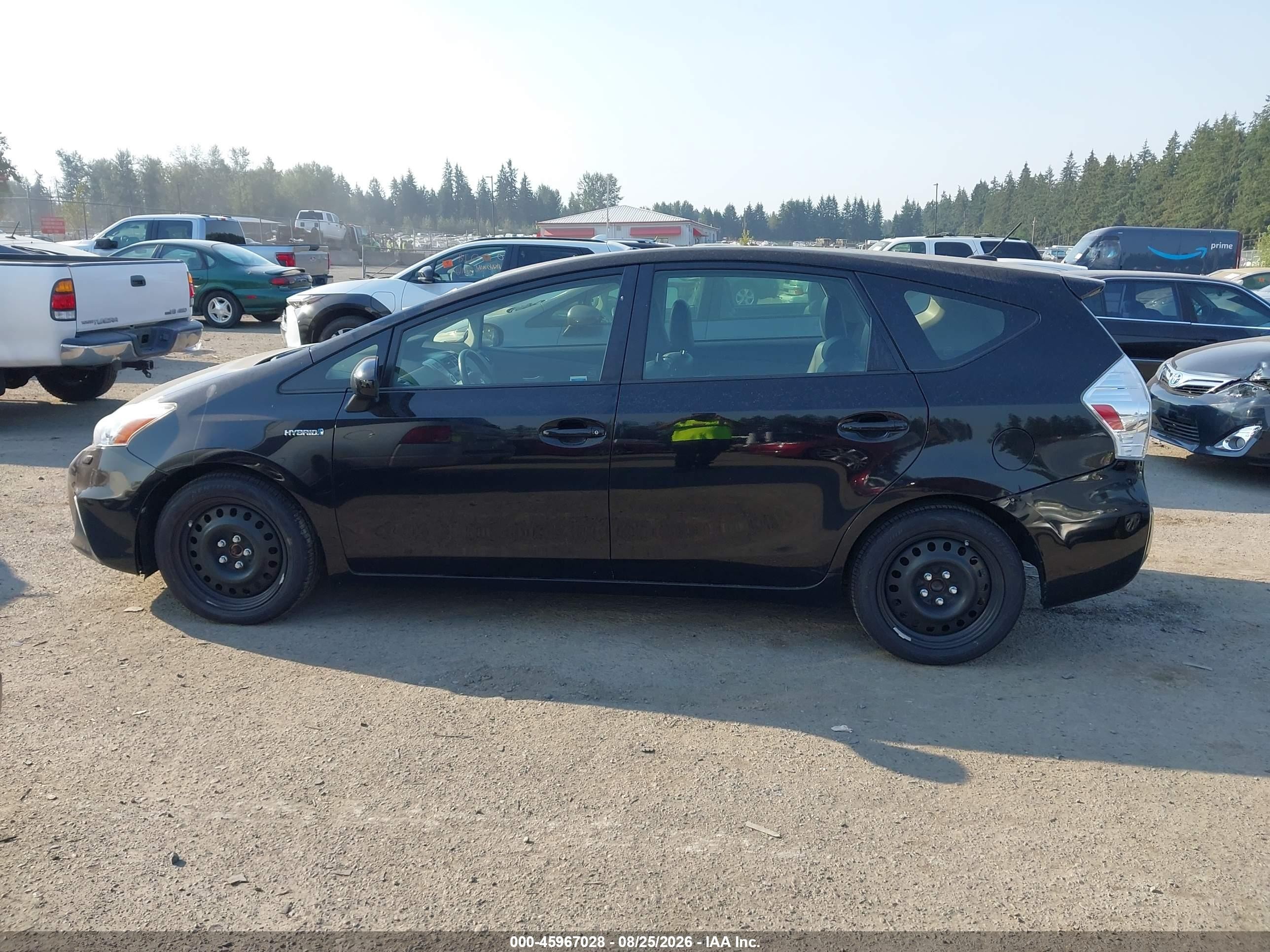 2013 Toyota Prius V Five Black vin: JTDZN3EU9D3256230