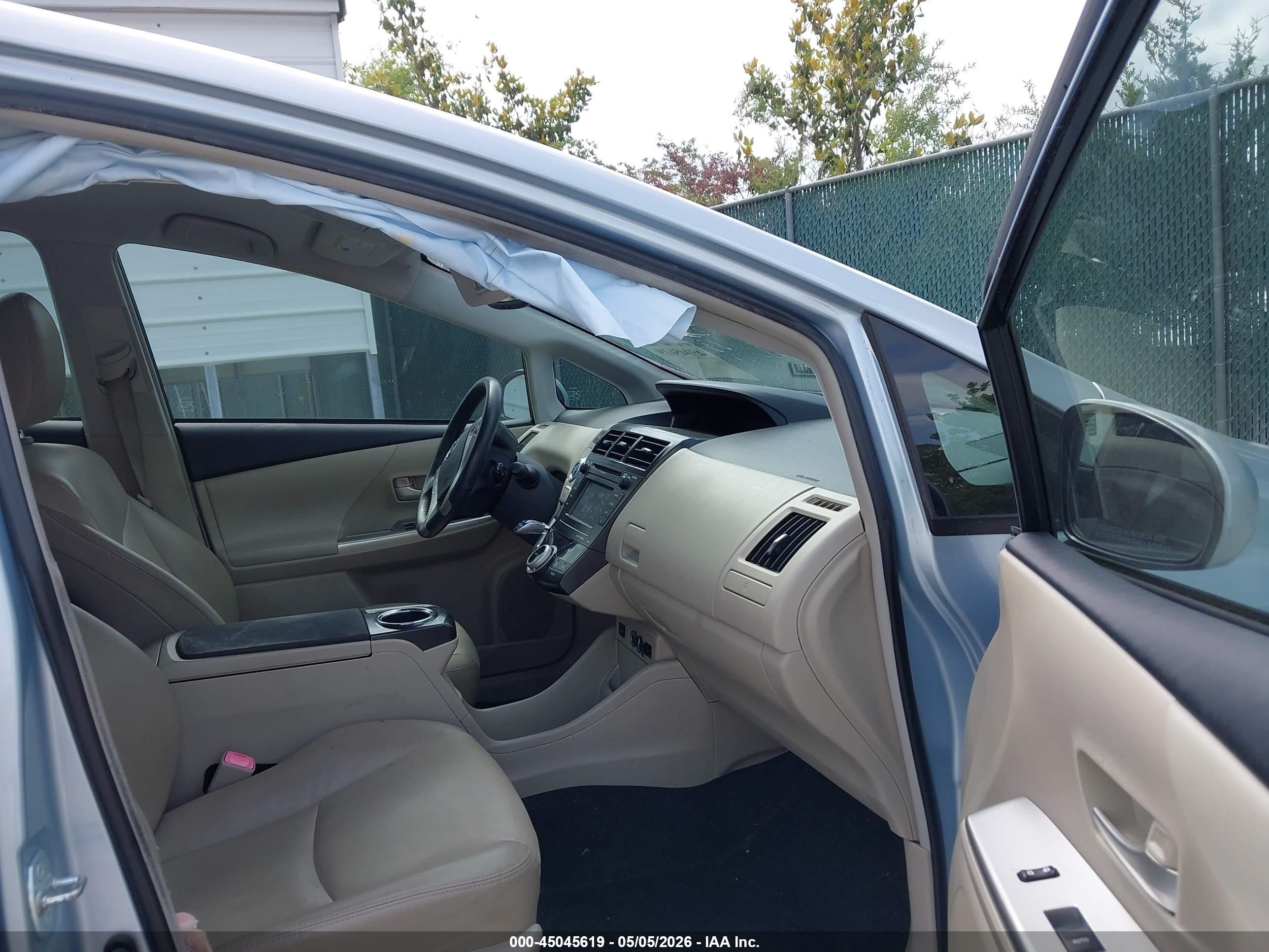 2014 Toyota Prius V Five Light Blue vin: JTDZN3EU9E3319019