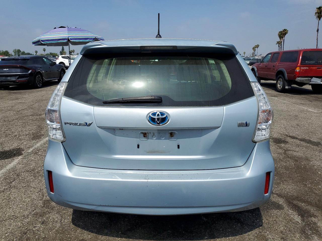 2014 Toyota Prius V Two Blue vin: JTDZN3EU9E3327802