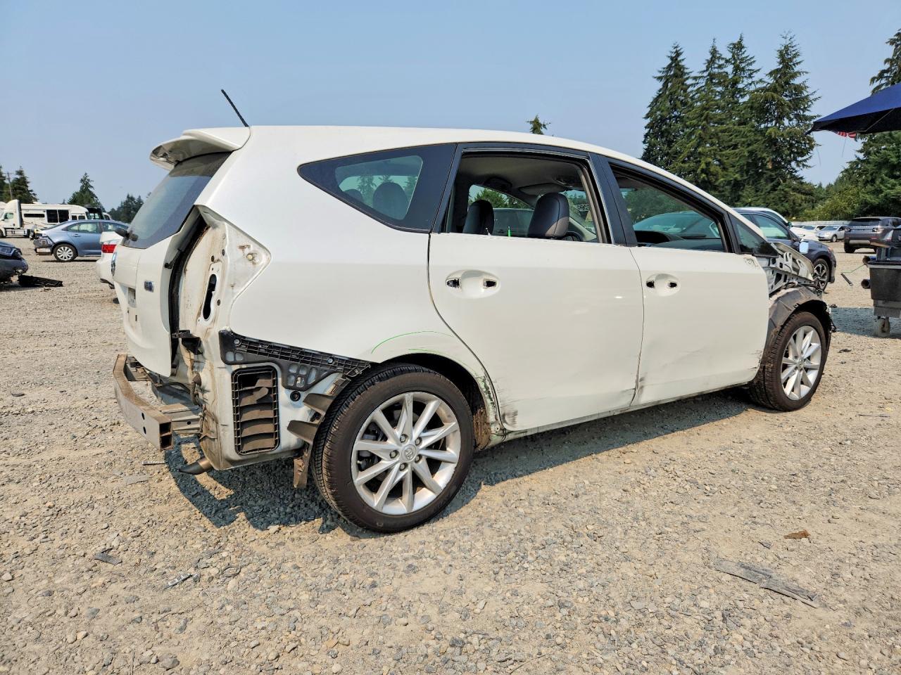 2014 Toyota Prius V Five White vin: JTDZN3EU9EJ010176