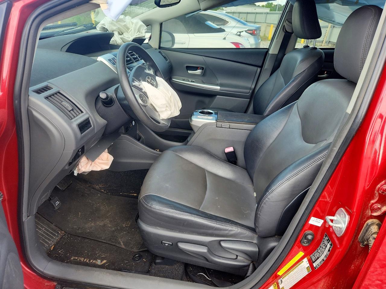 2012 Toyota Prius V Five Red vin: JTDZN3EUXC3025013