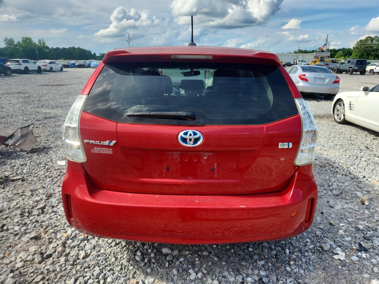 2012 Toyota Prius V Five Red vin: JTDZN3EUXC3025013