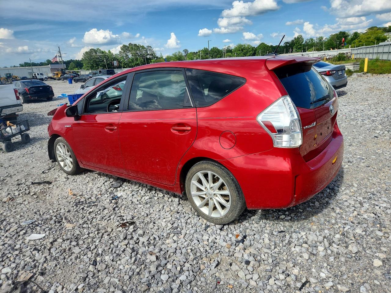 2012 Toyota Prius V Five Red vin: JTDZN3EUXC3025013