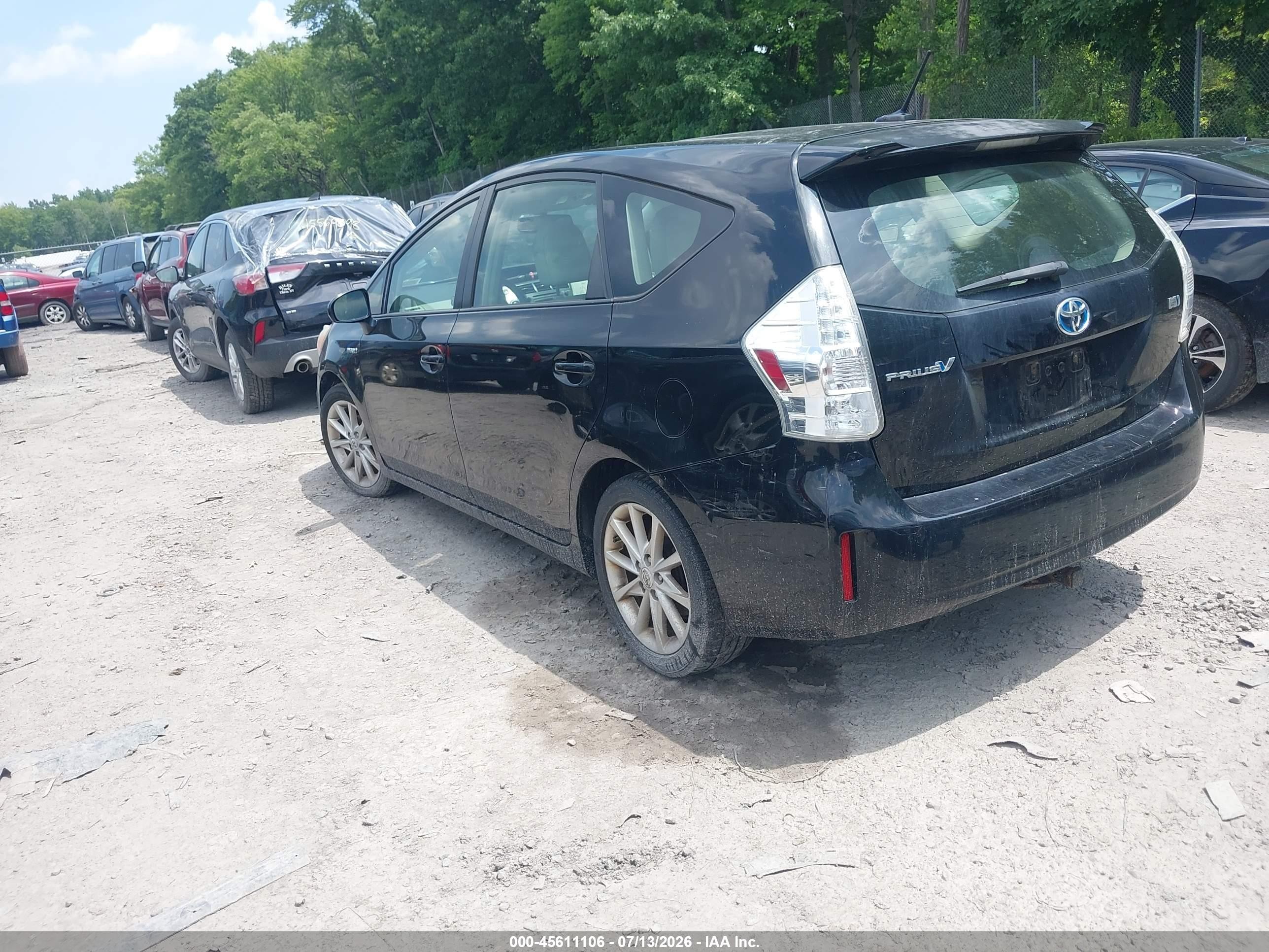 2012 Toyota Prius V Five Black vin: JTDZN3EUXC3028073