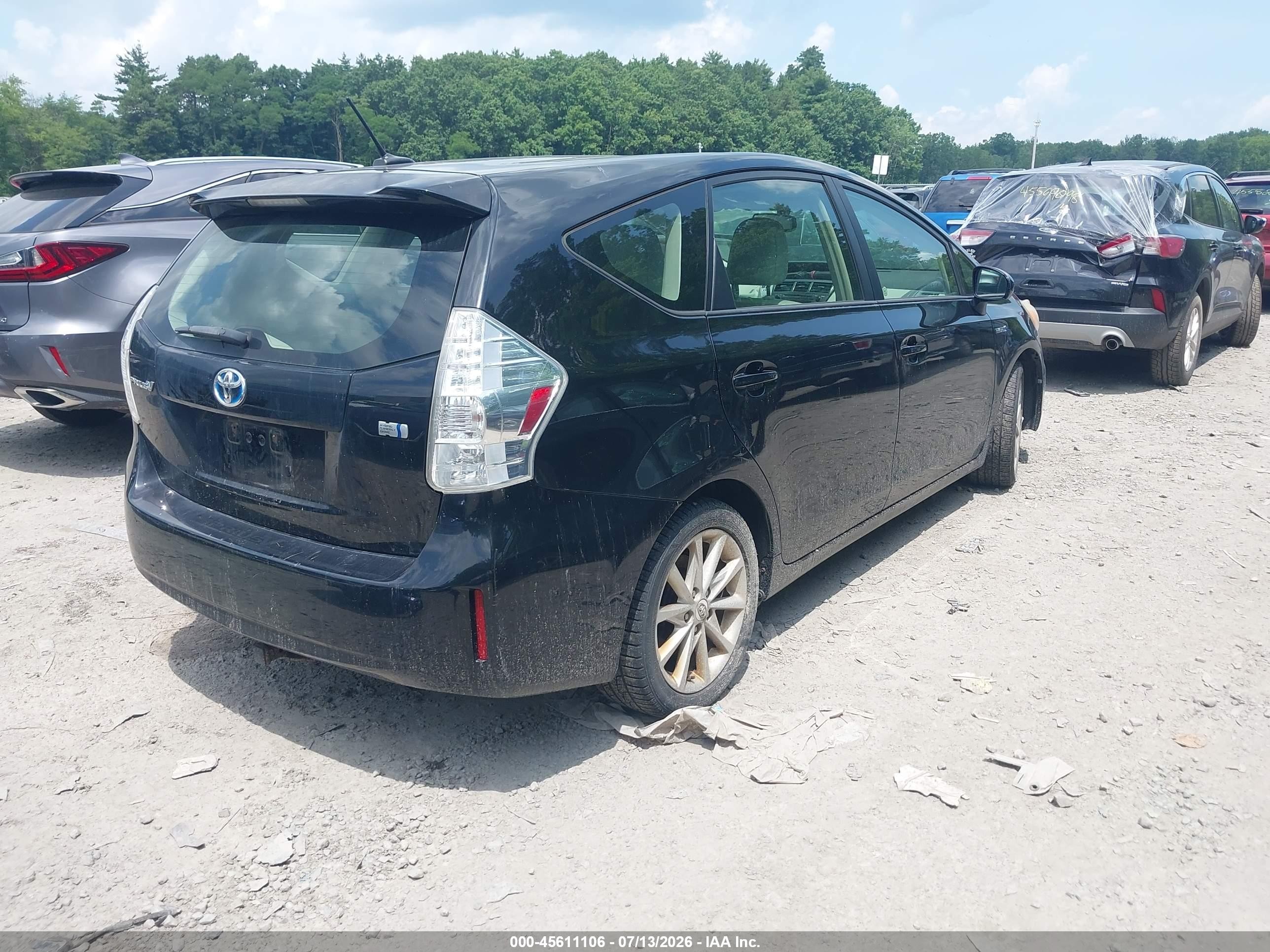 2012 Toyota Prius V Five Black vin: JTDZN3EUXC3028073